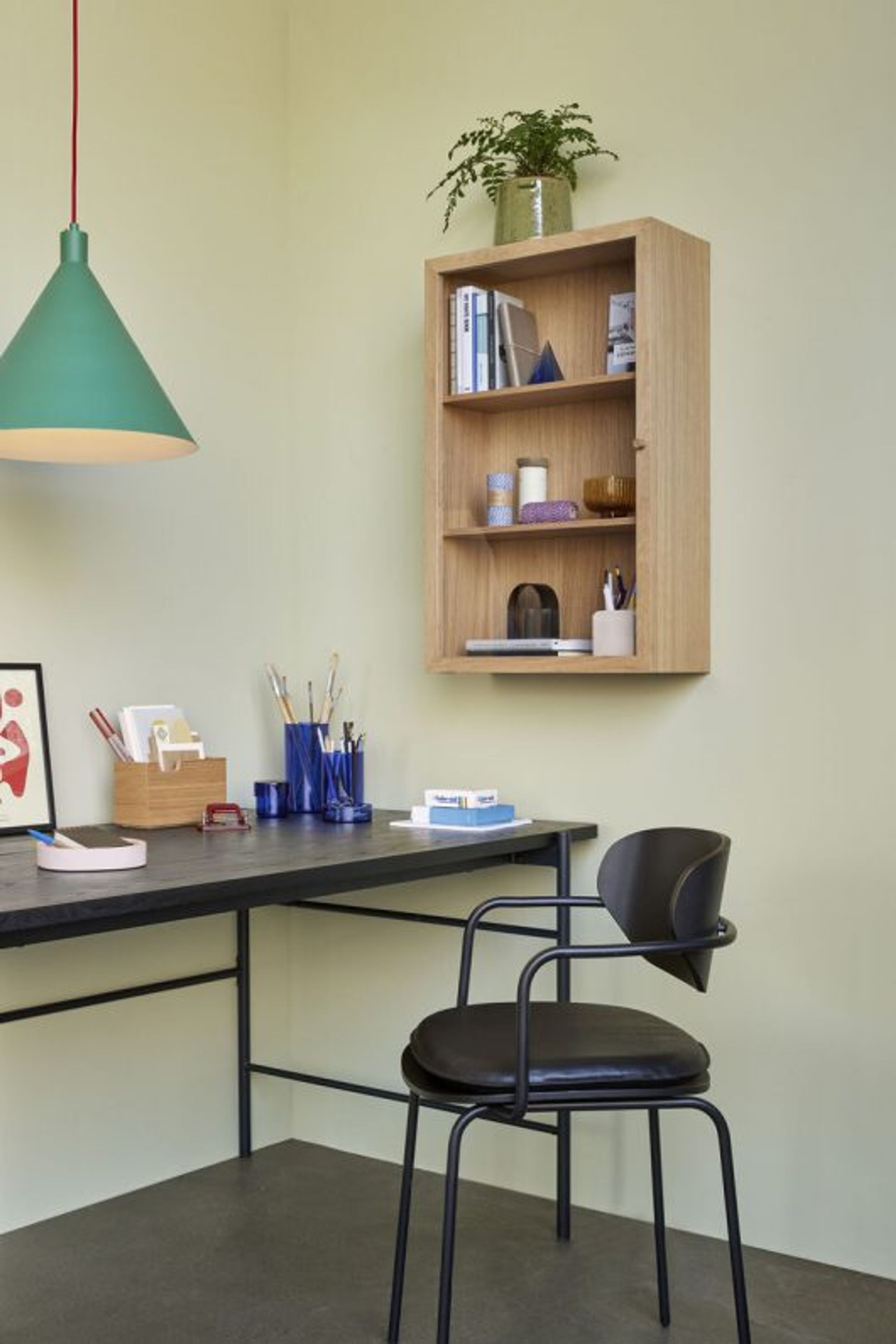 Hübsch - Shelf - Wall shelf w. two shelfs - Oak