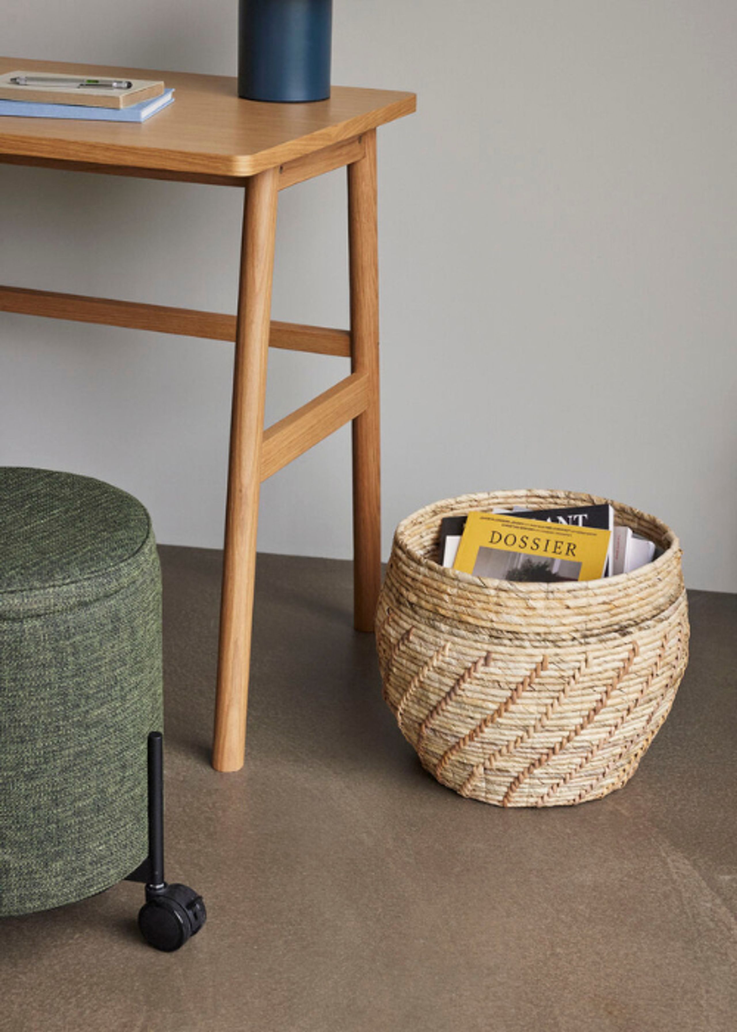 Hübsch - Korb - Luxe Kurve Natur - Natur