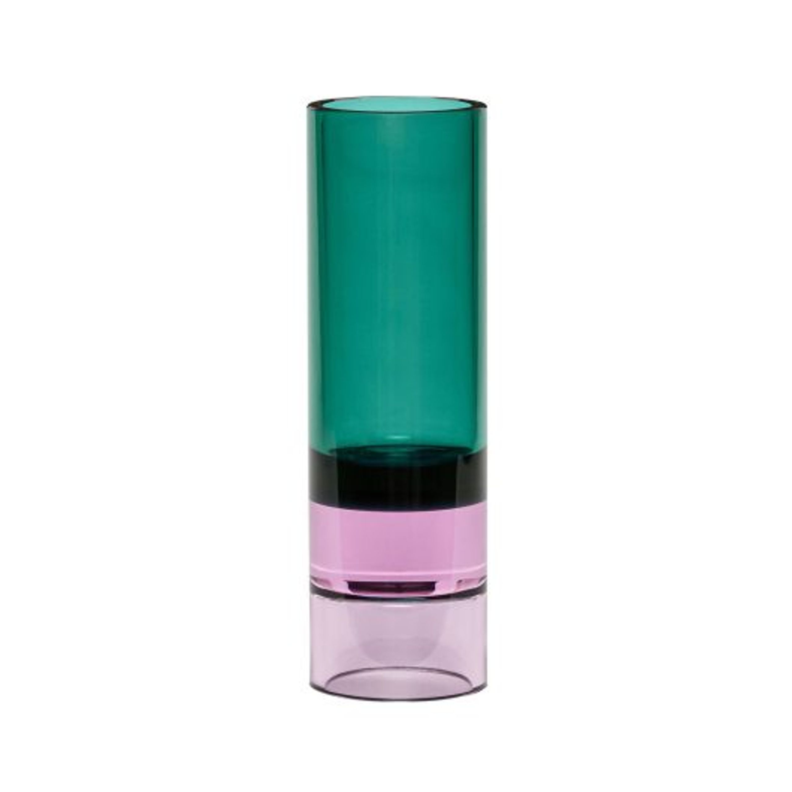 Hübsch - Candlestick - Astro Tealight Holder - Green/Pink