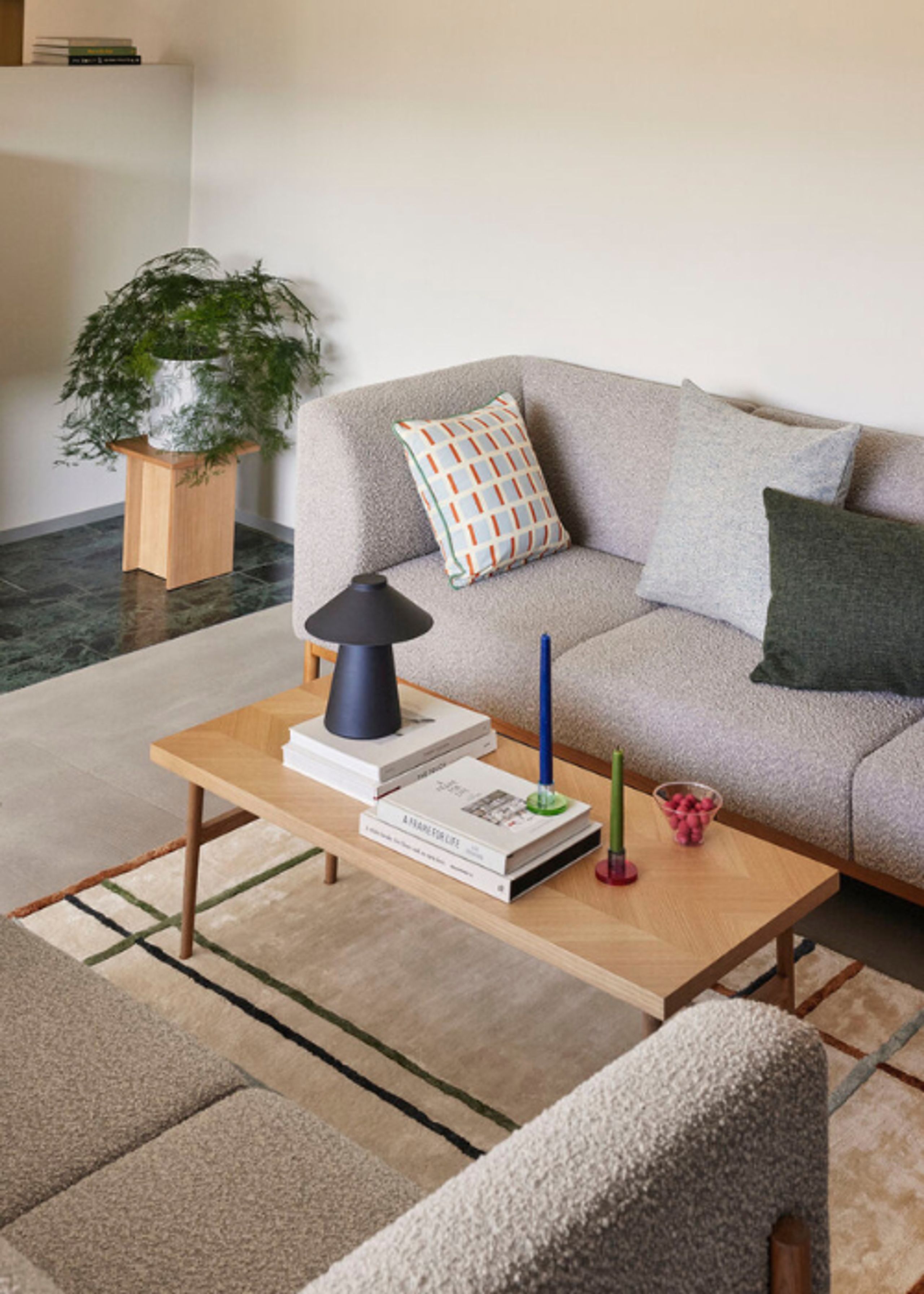 Hübsch - Chandelier - Astra Candlestick - Blue/Green