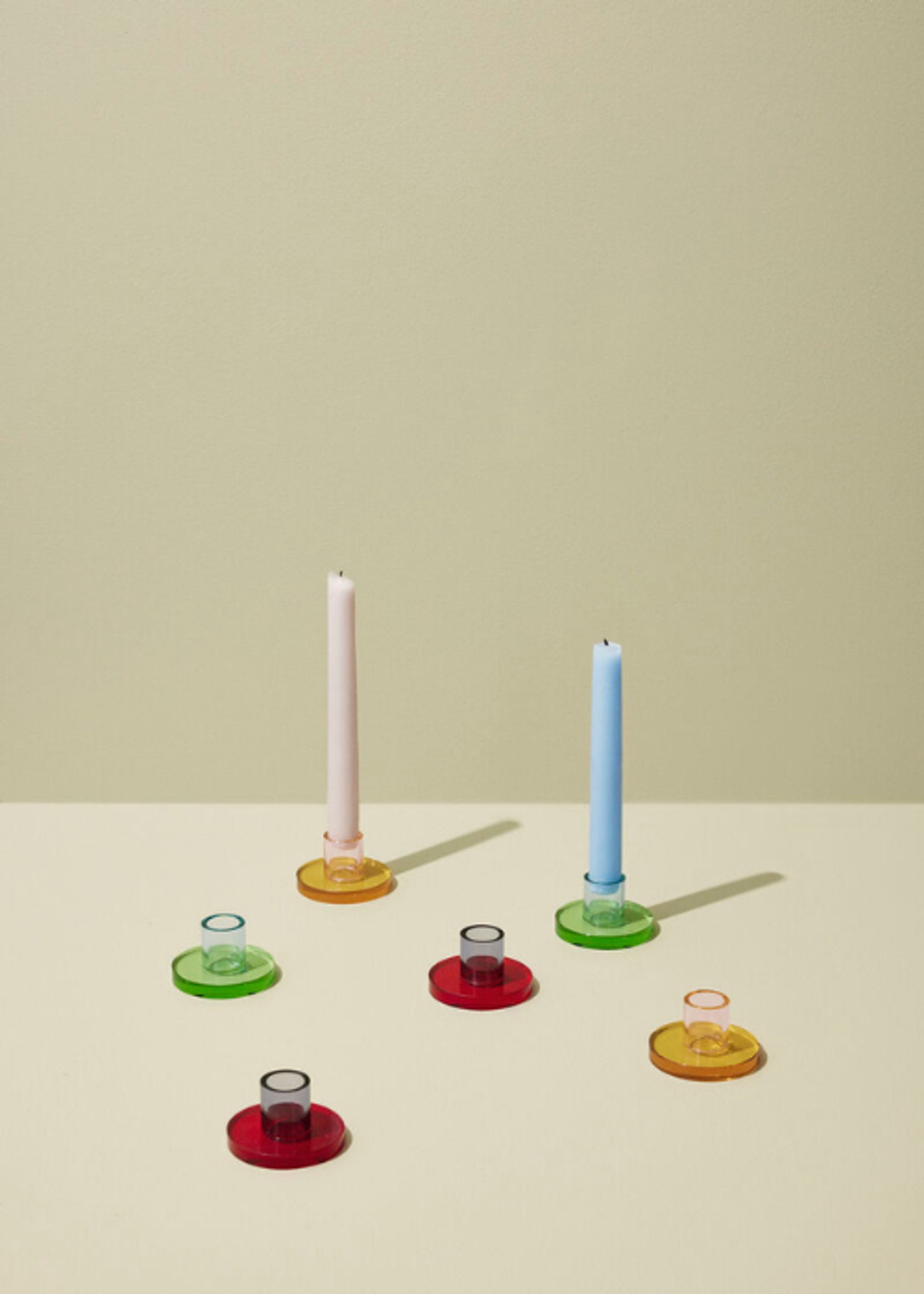 Hübsch - Chandelier - Astra Candlestick - Blue/Green