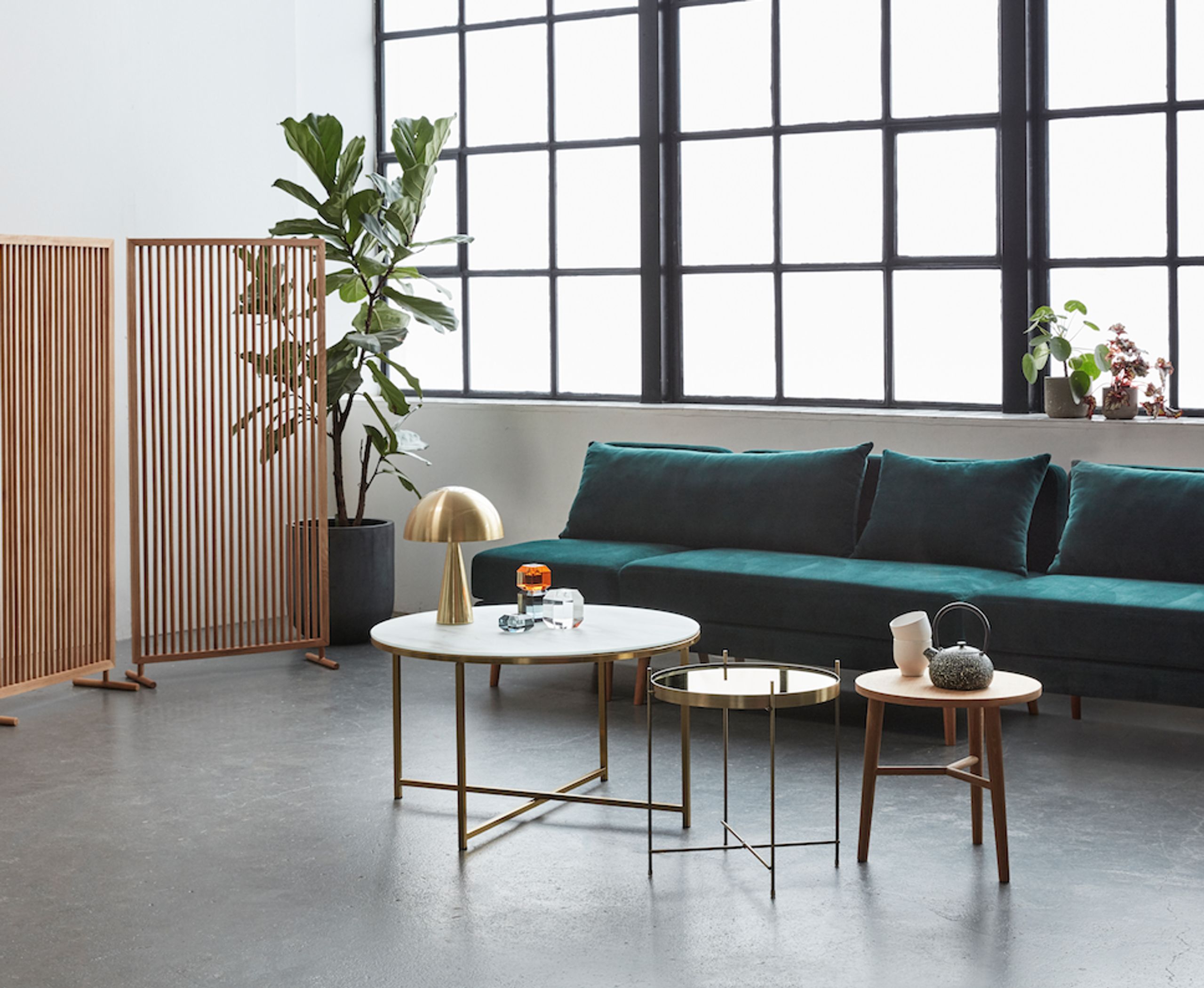 Hübsch - Candeliere - Candleholder Glass - Pink/Smoked