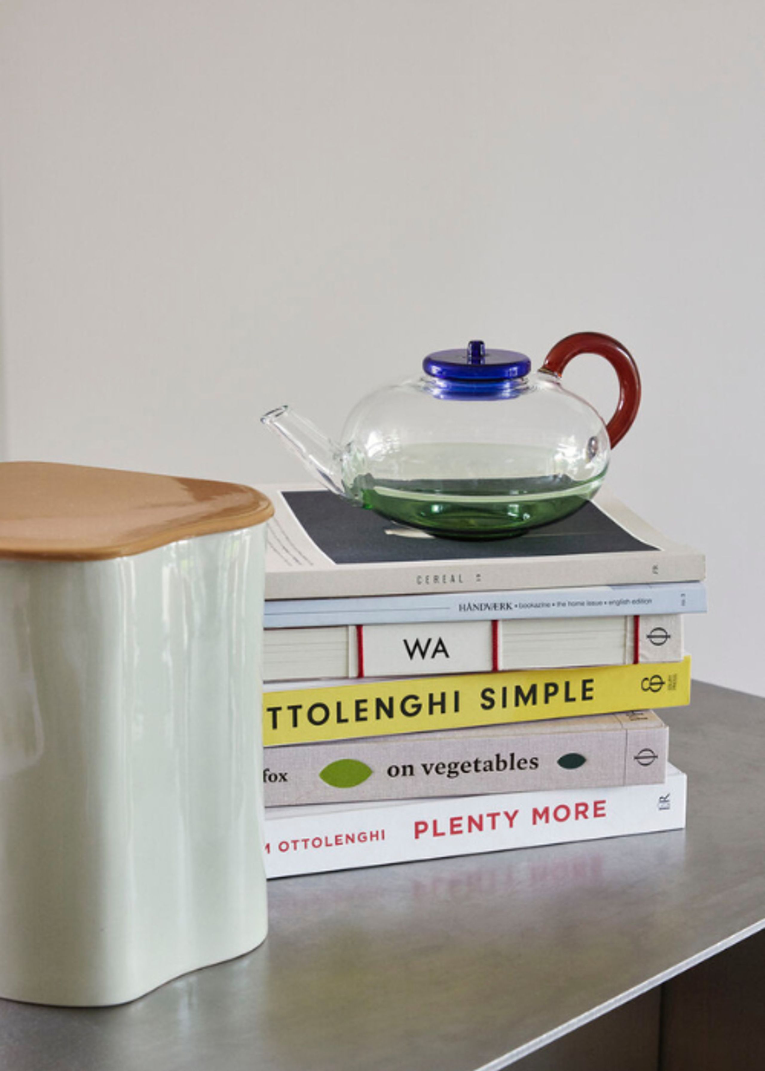 Hübsch - Storage boxes - Amare Opbevaring Med Llåg - Brown/Sand