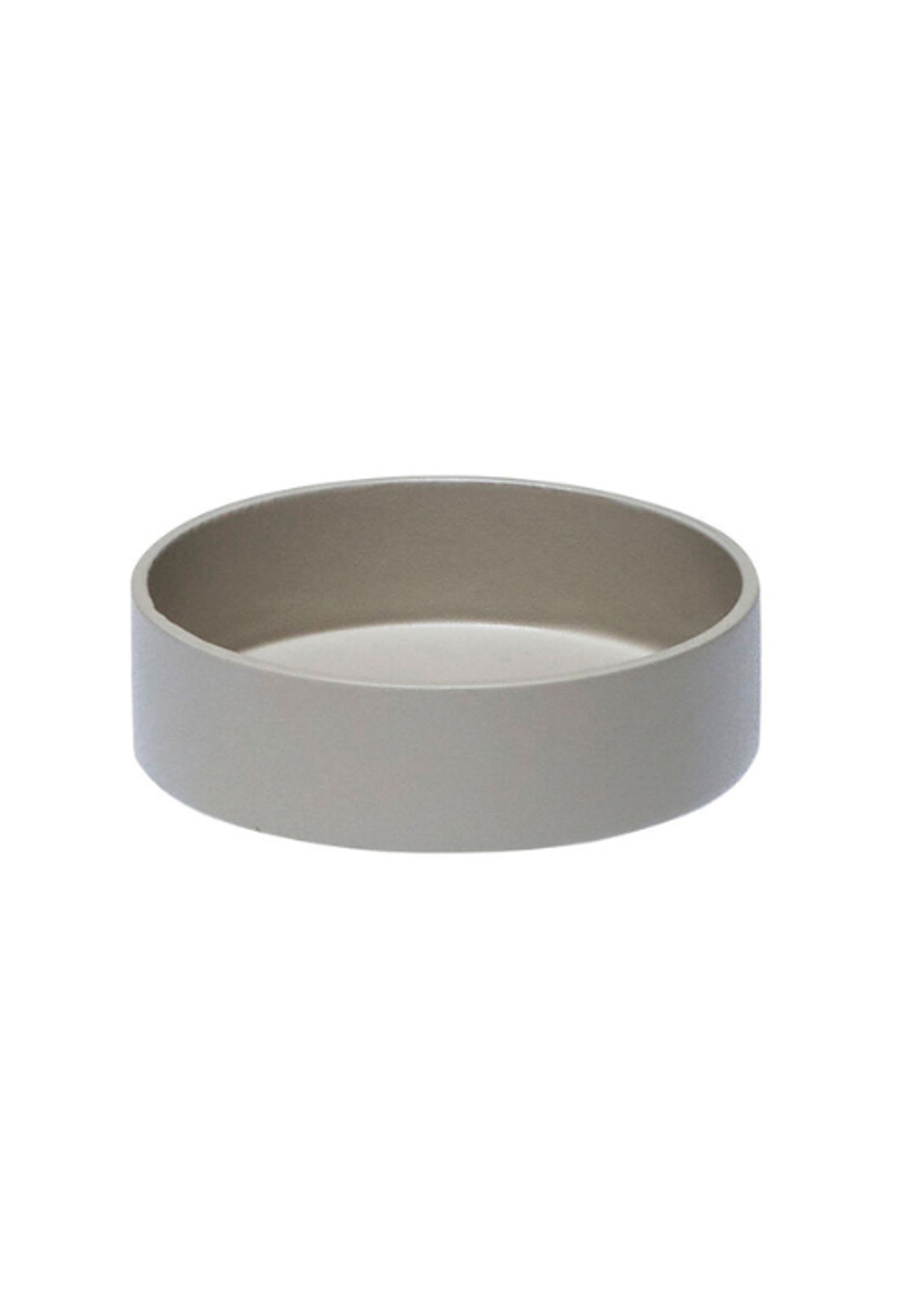 Hübsch - Storage boxes - District Opbevaringsbakke - Round - Light Grey