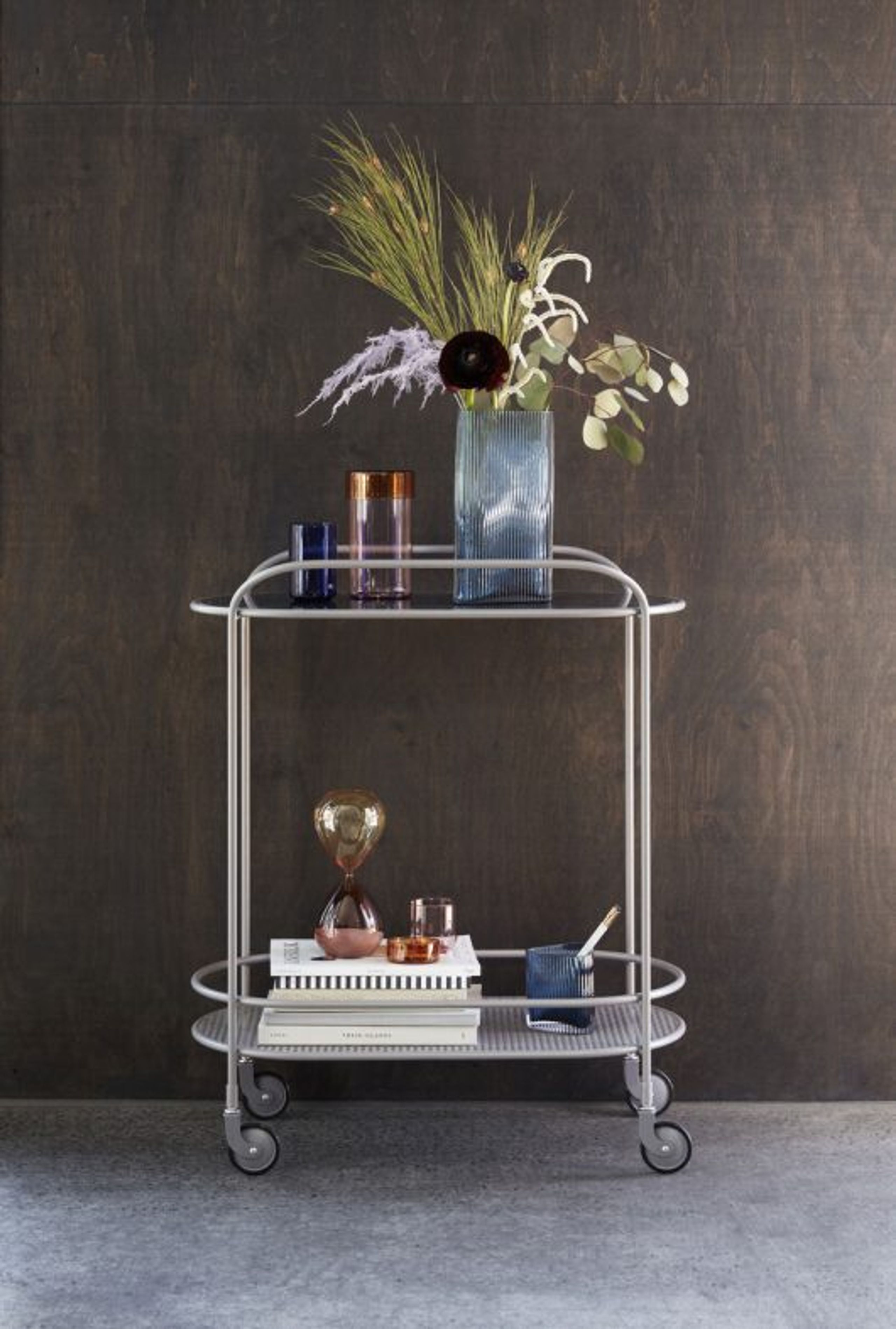 Hübsch - Boîtes de rangement - Pop Storage Jars - Small - Blue (set of 2)