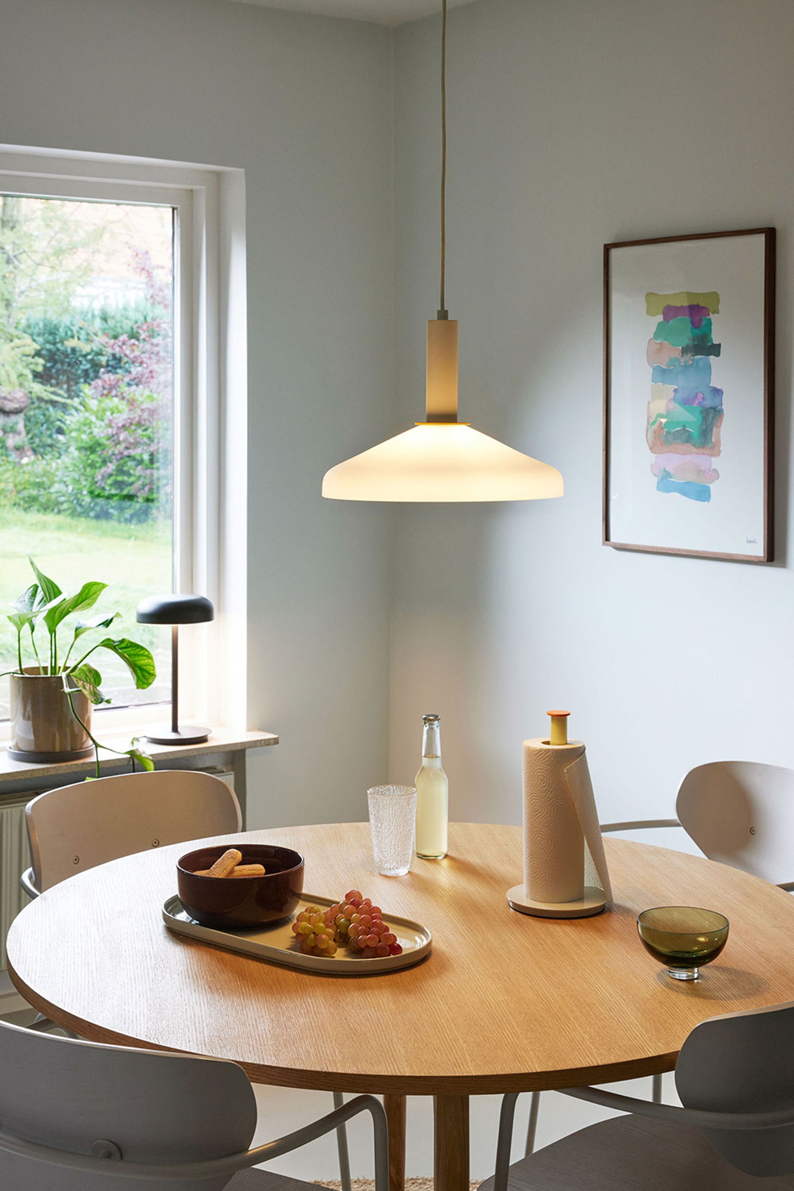 Hübsch - Pendant Lamp - Apollo Pendant - Orange / Sand / White