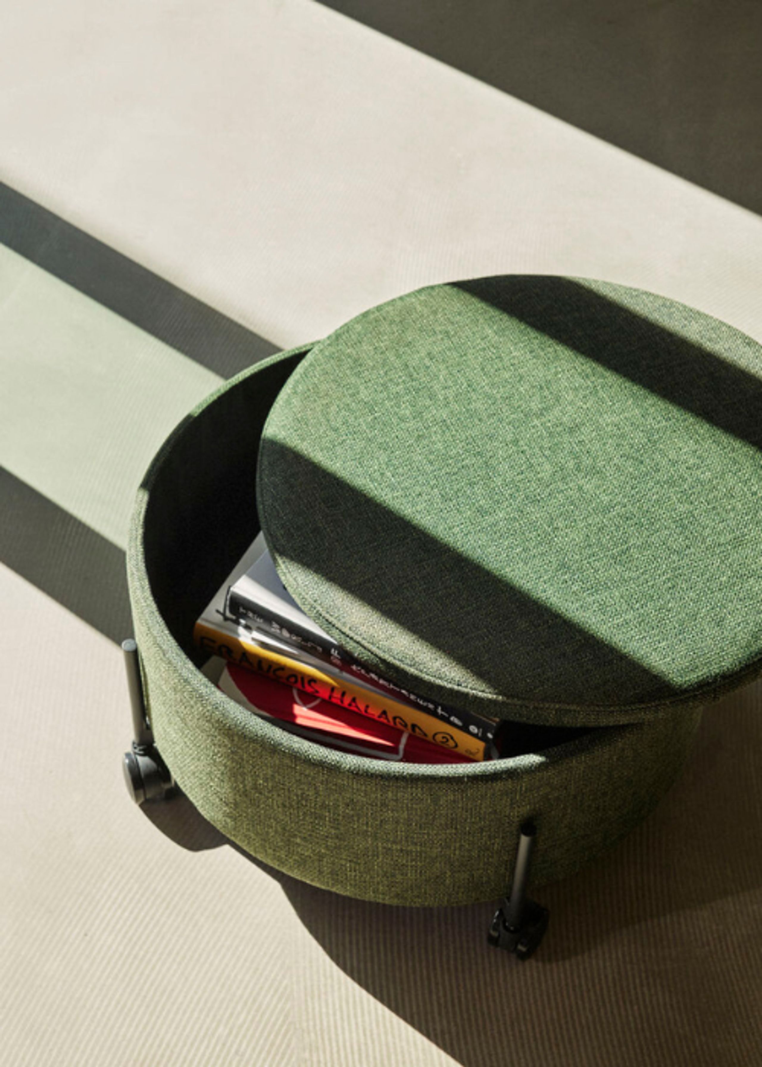 Hübsch - Poef - Contain Puf - Green - Large