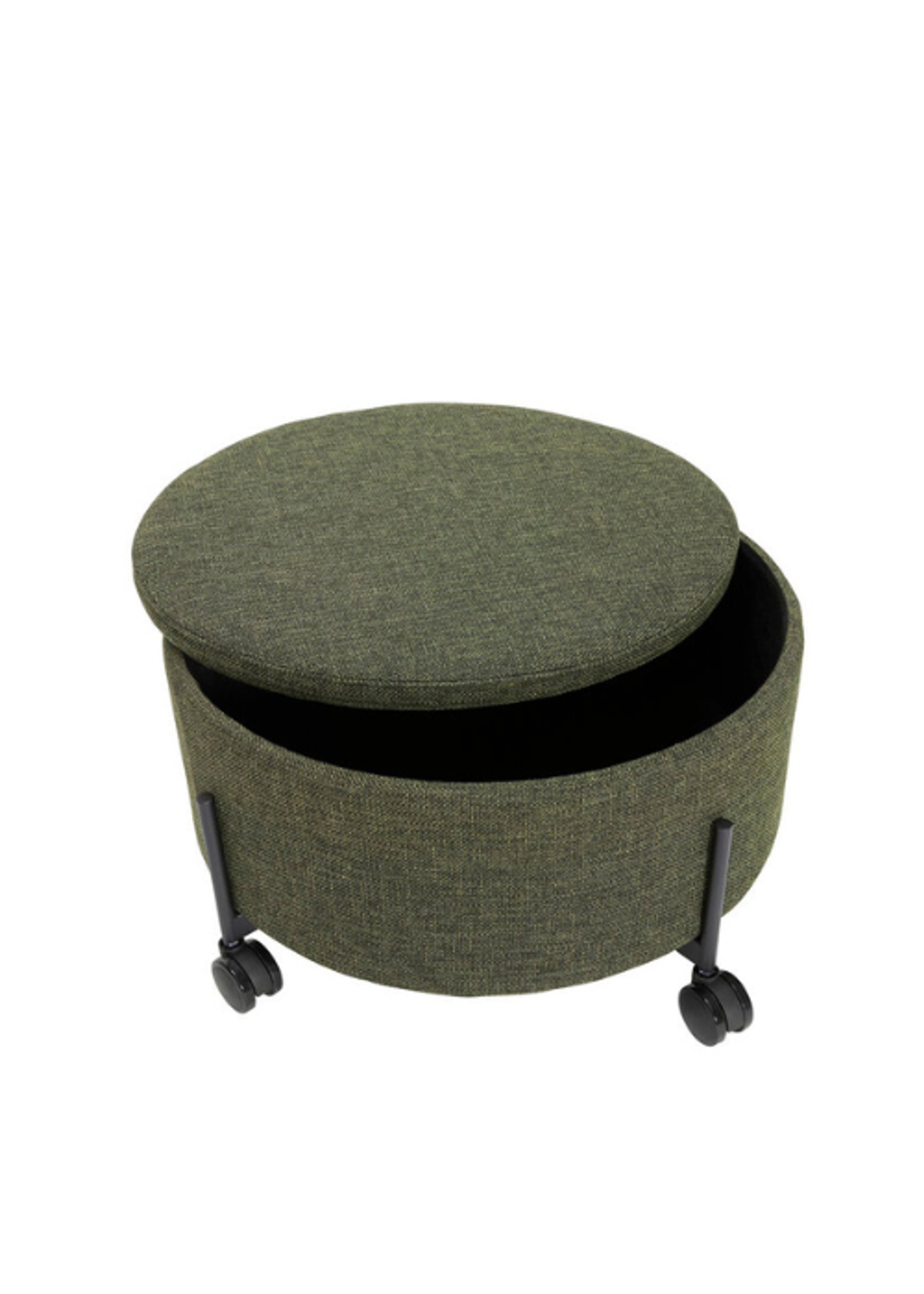 Hübsch - Poef - Contain Puf - Green - Large