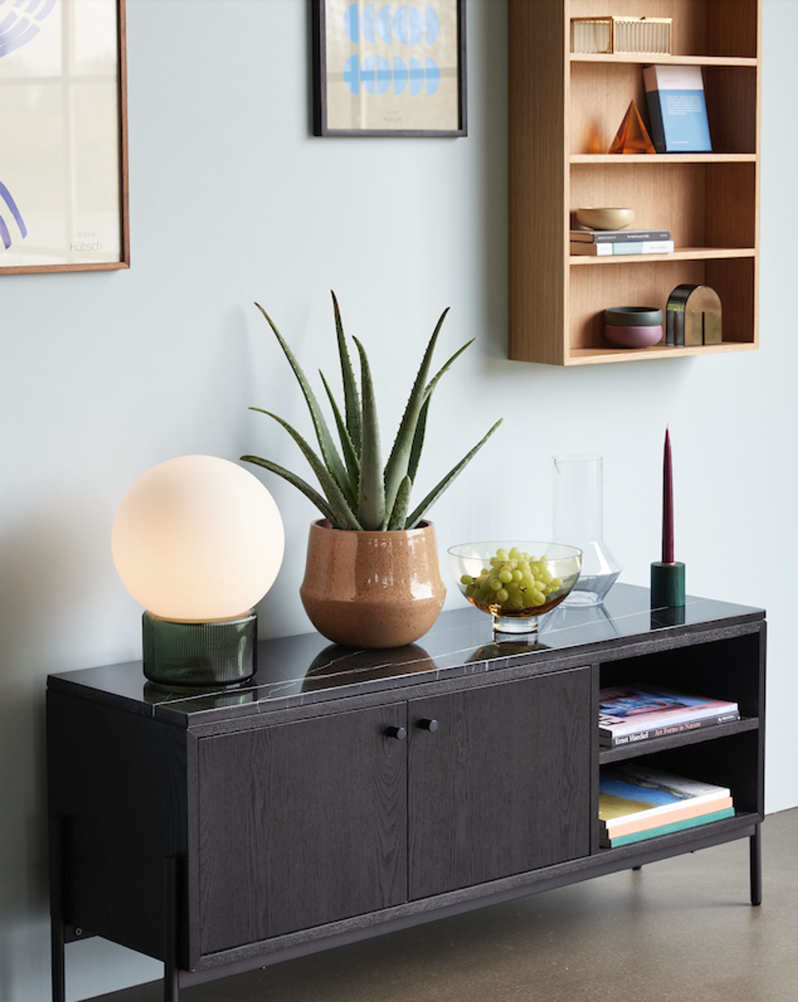 Hübsch - Reol - Cubbie Shelf Unit - Egetræsfiner