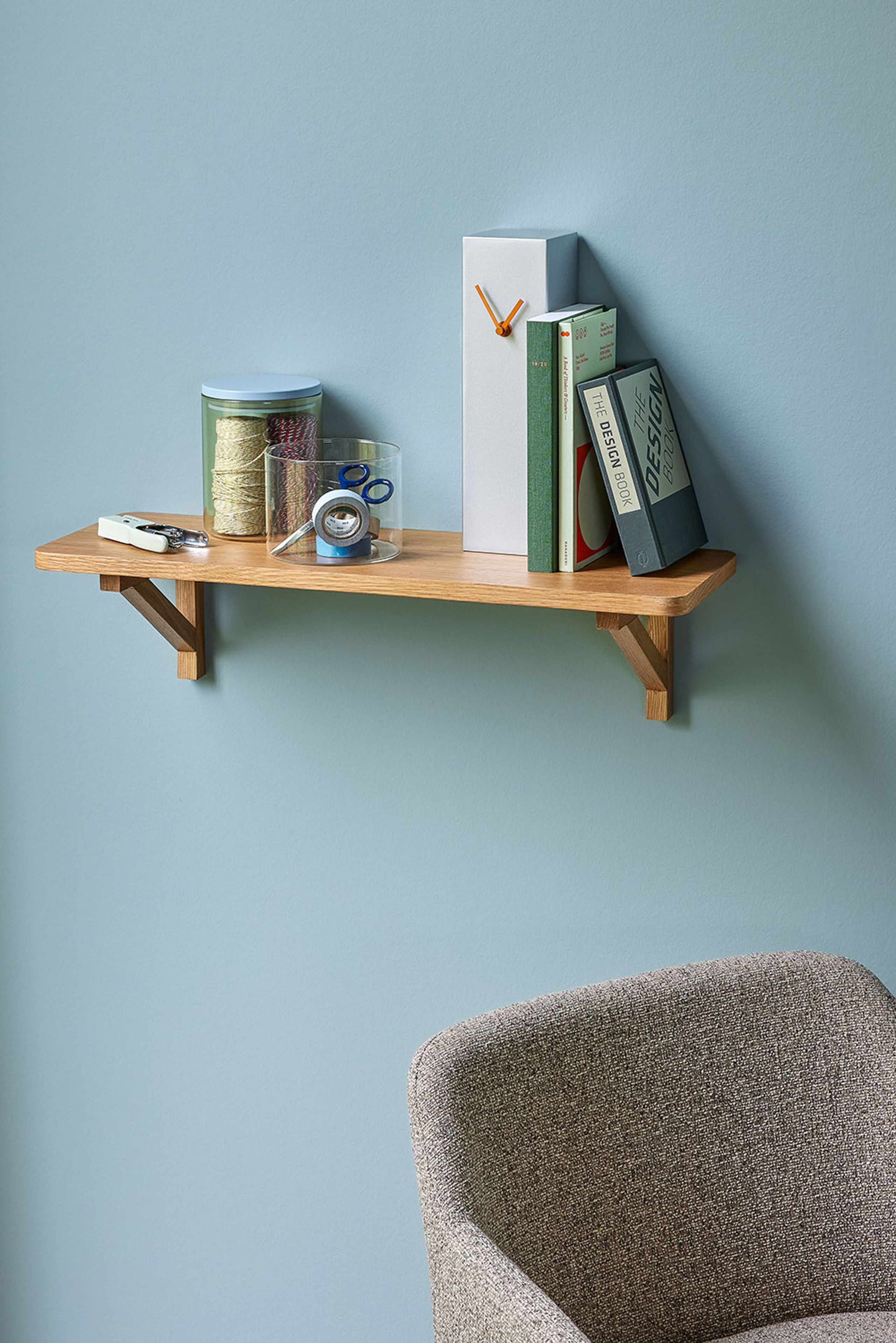 Hübsch - Display - Arki Shelf - Gray / Natural