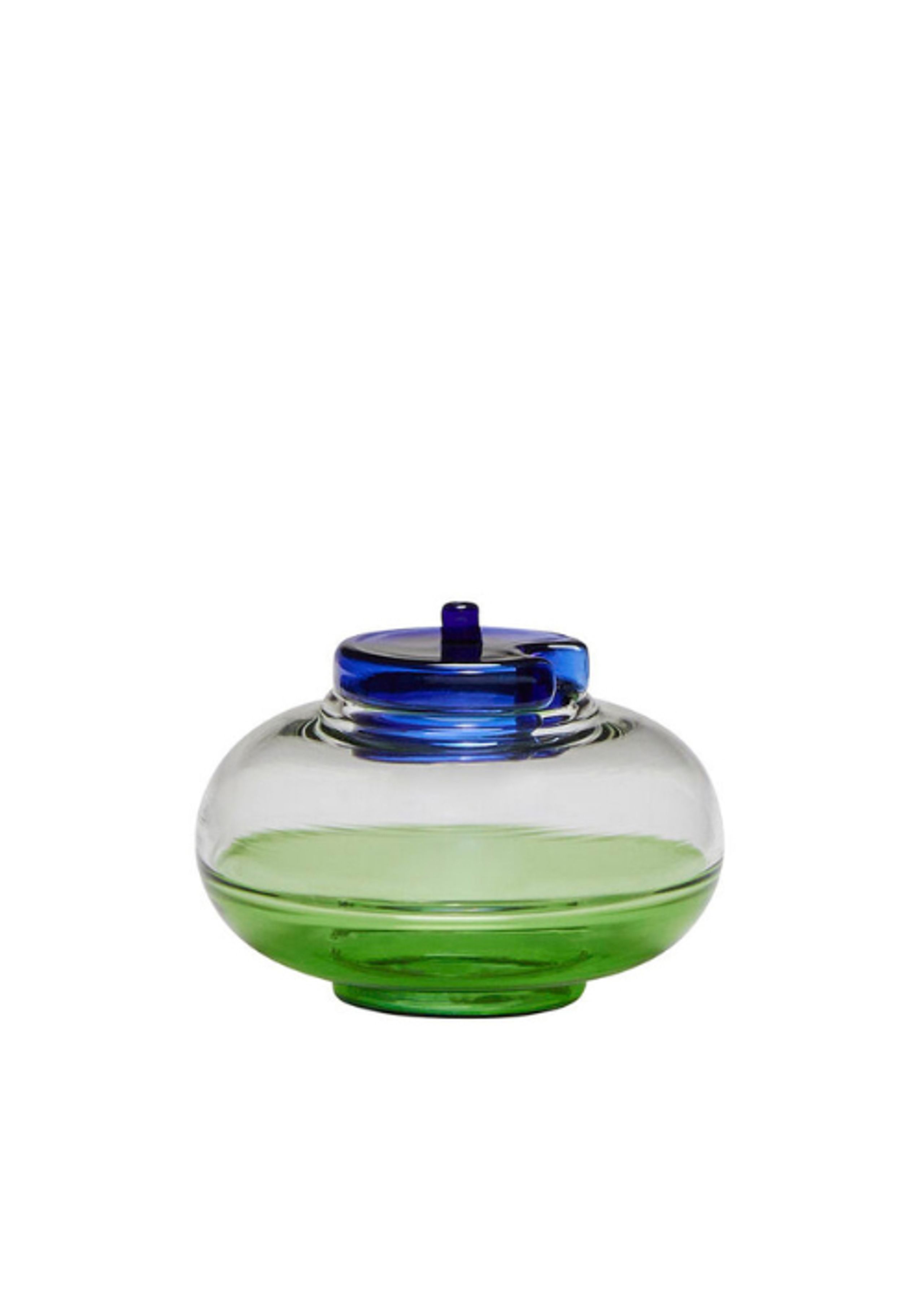 Hübsch - Kippis - NoRush Sukkerskål - Blue/Clear/Green