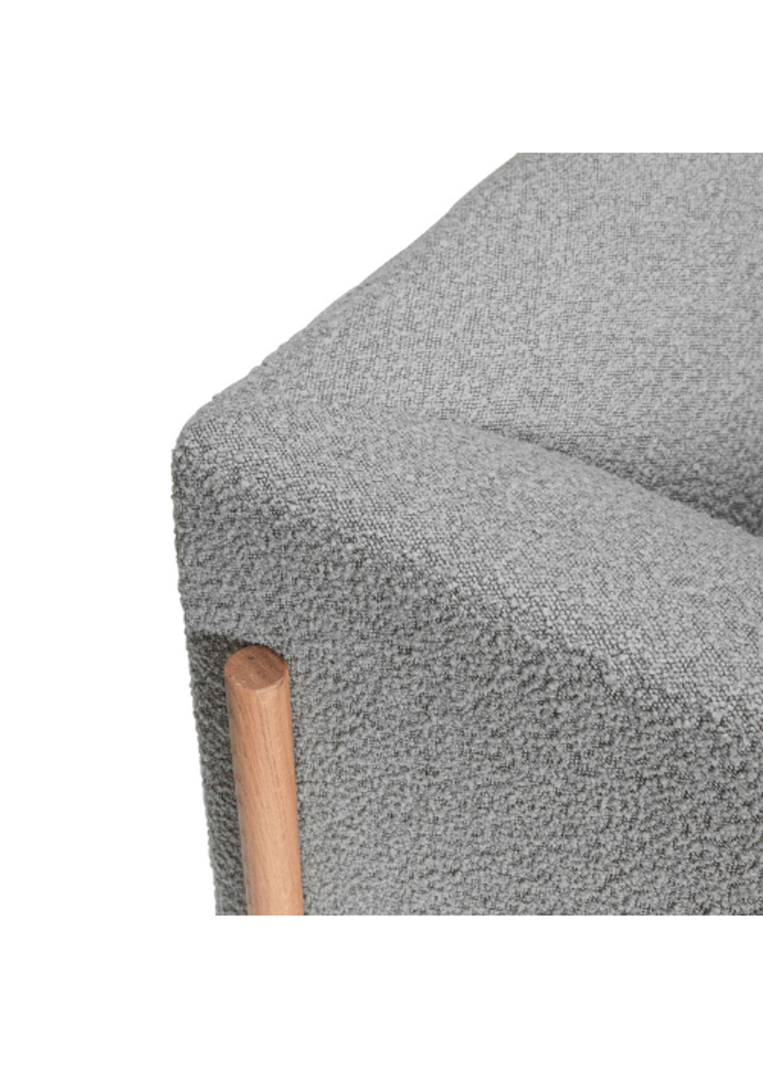 Hübsch - Divano - Moment Sofa - Grey/Nature - 2 Person