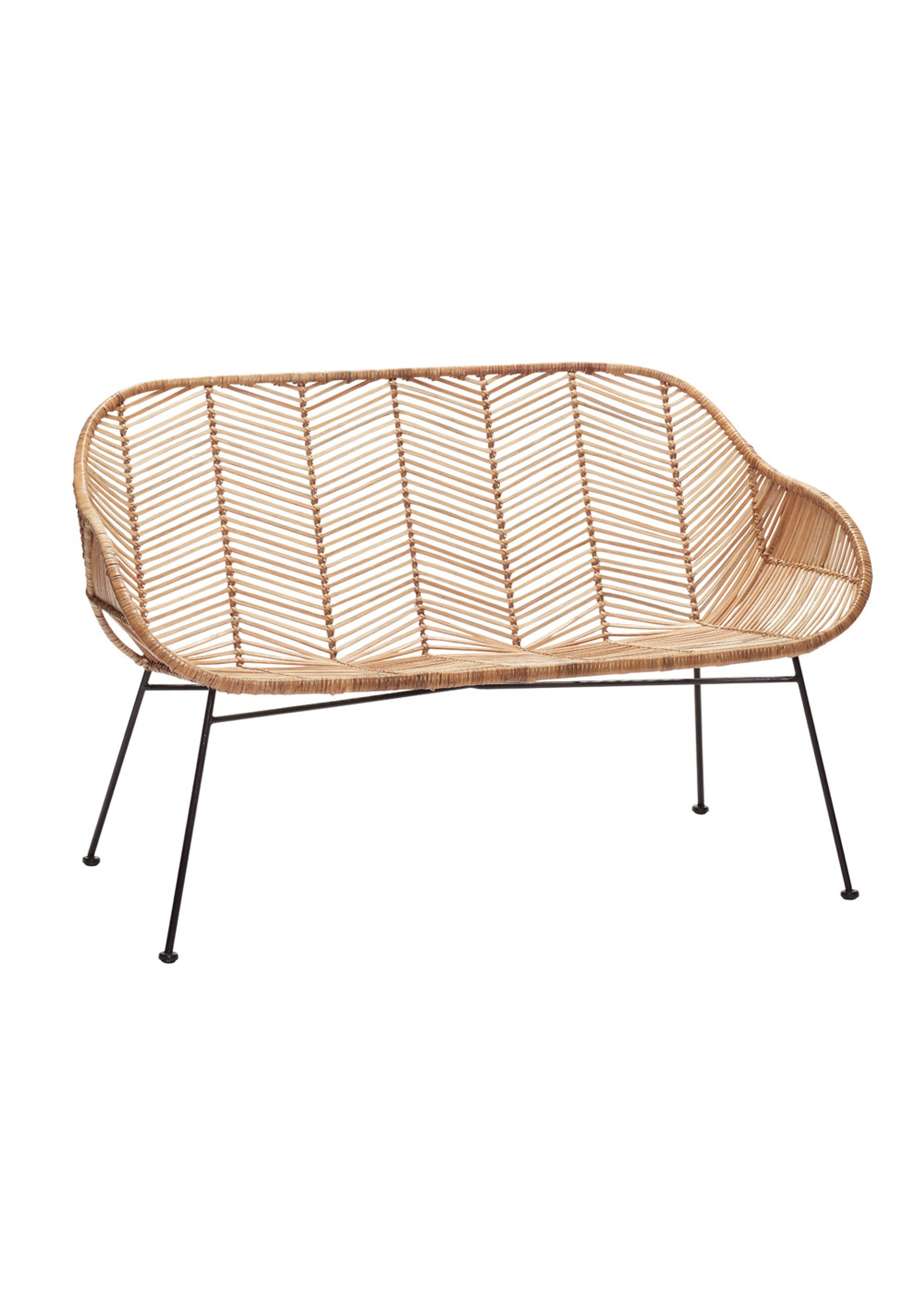 Hübsch - Sofa - Rattan Couch - Nature