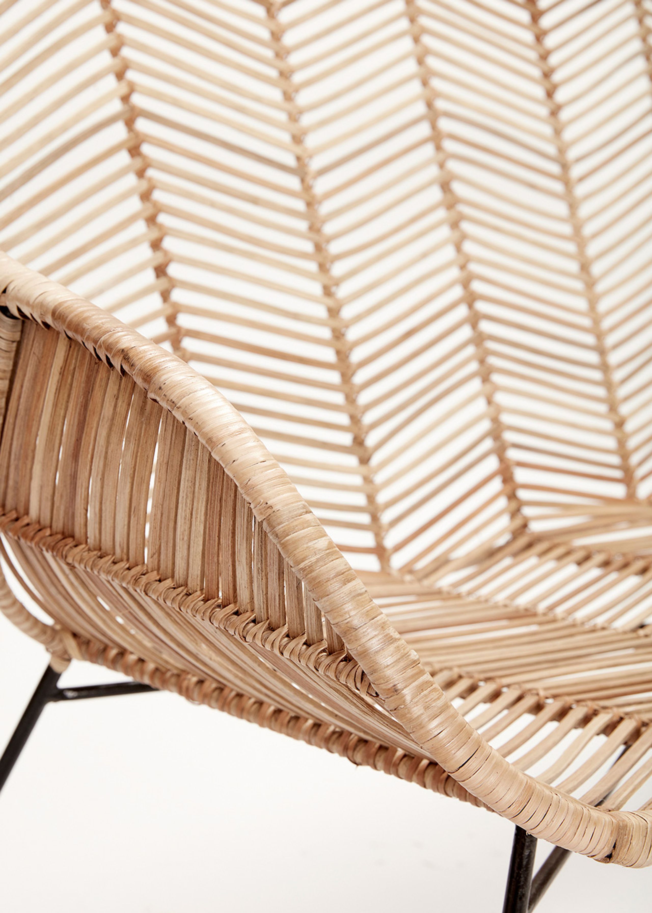 Hübsch - Sofa - Rattan Couch - Nature