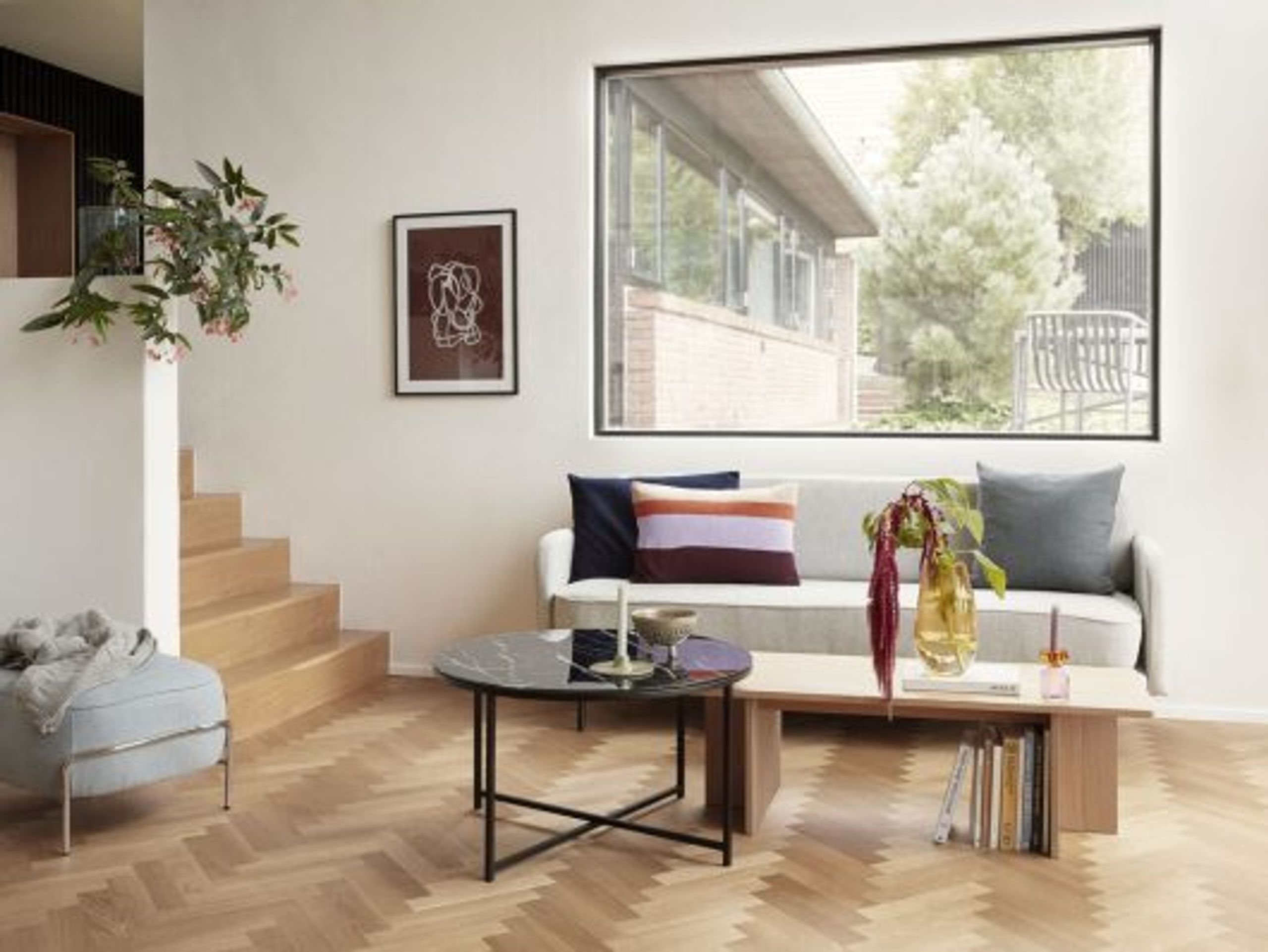 Hübsch - Sofabord - Split Coffee Table - Natur