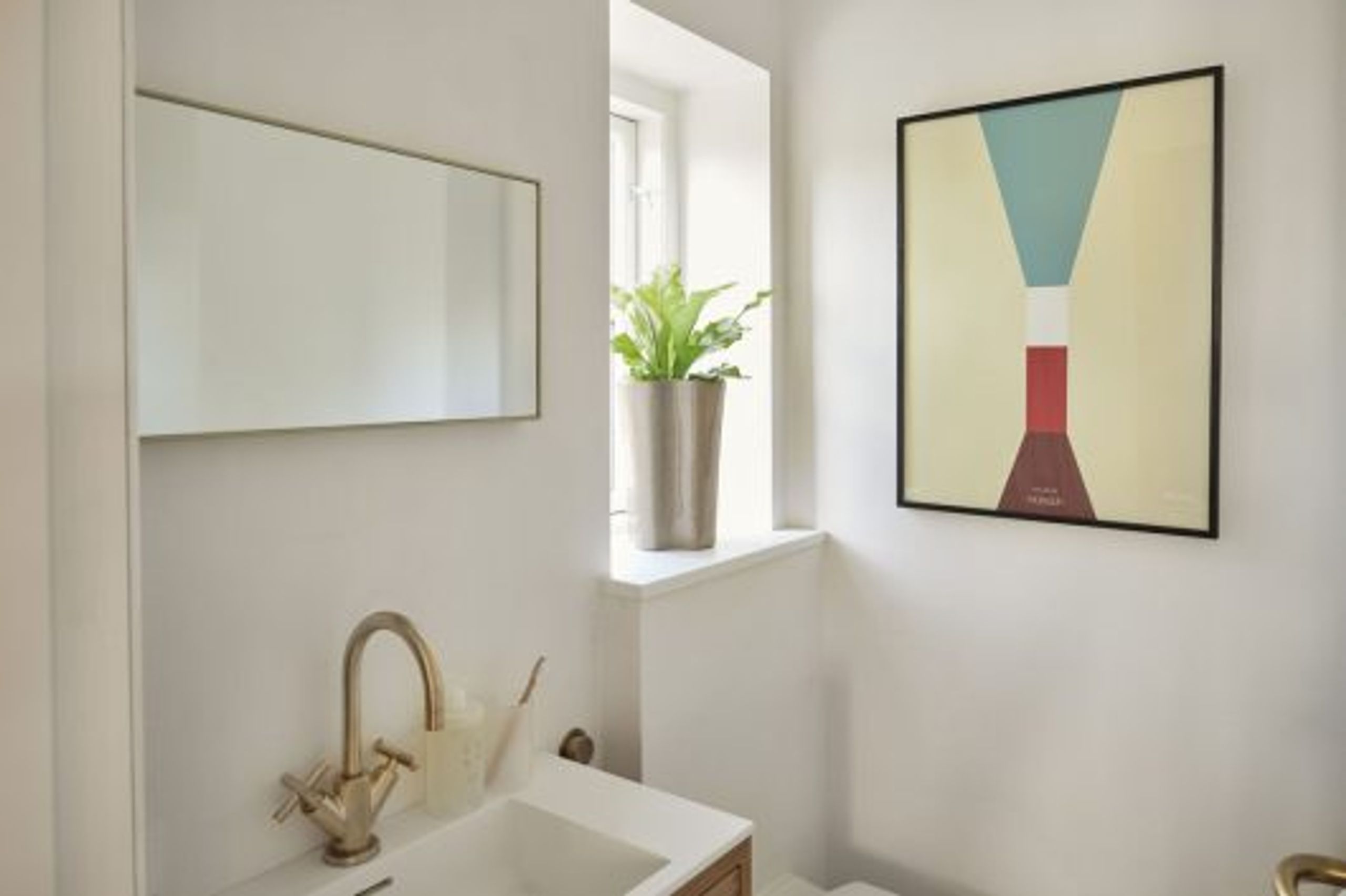 Hübsch - Mirror - Shine Mirror - Medium - Yellow