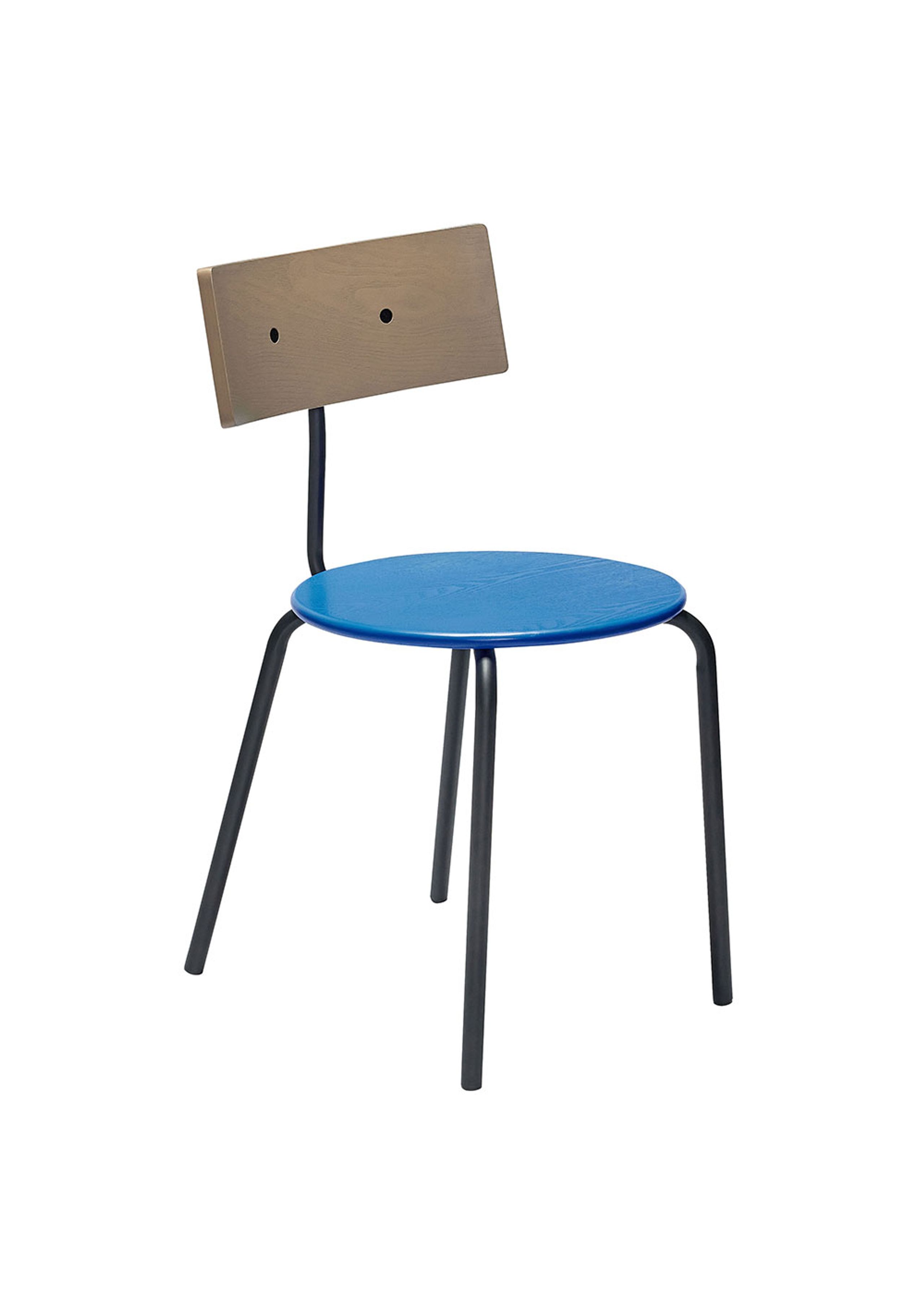 Hübsch - Jídelní židle - Koi Dining Chair - Black / Blue / Brown