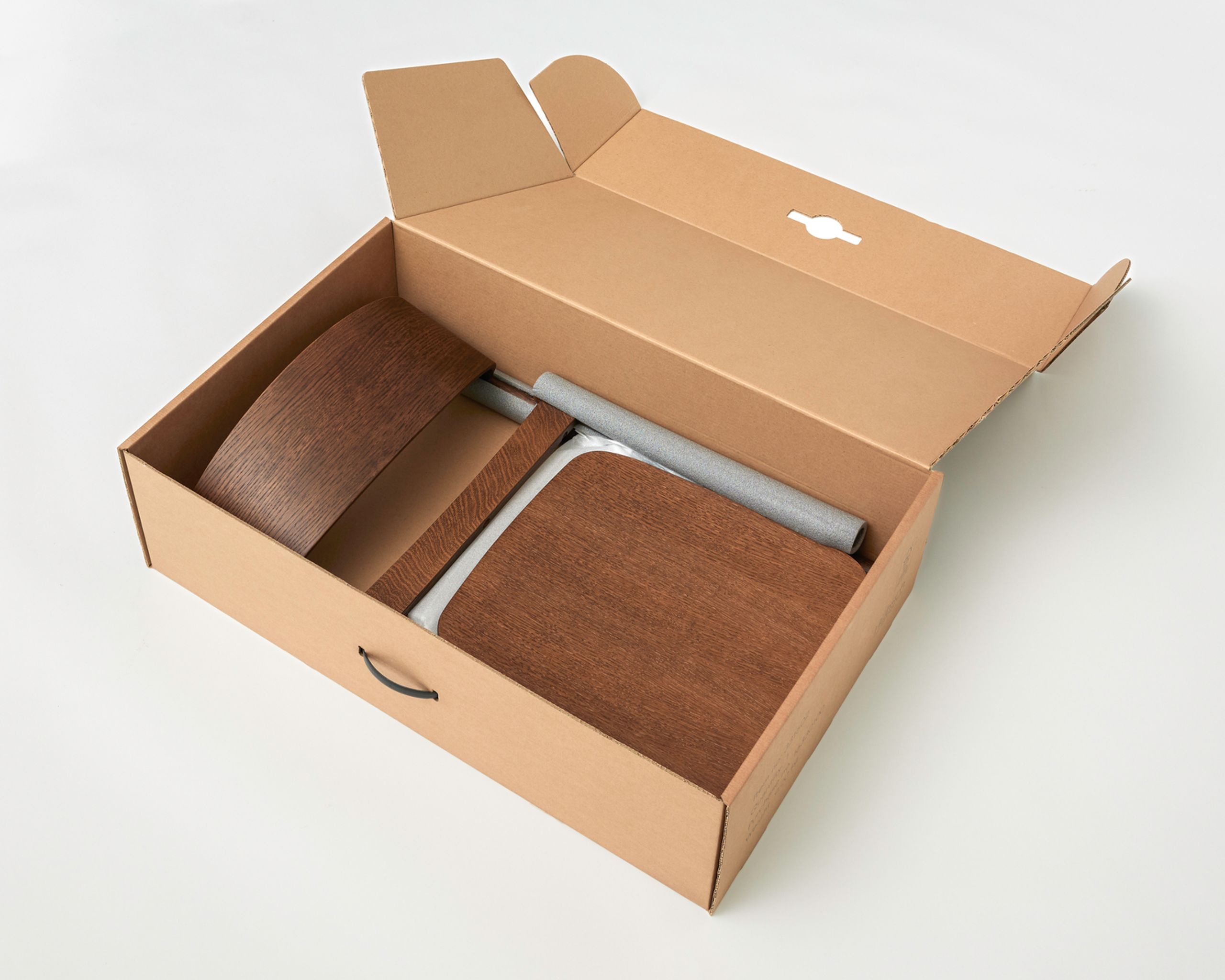 Hübsch - Jídelní židle - Oblique Dining Chair - Natural