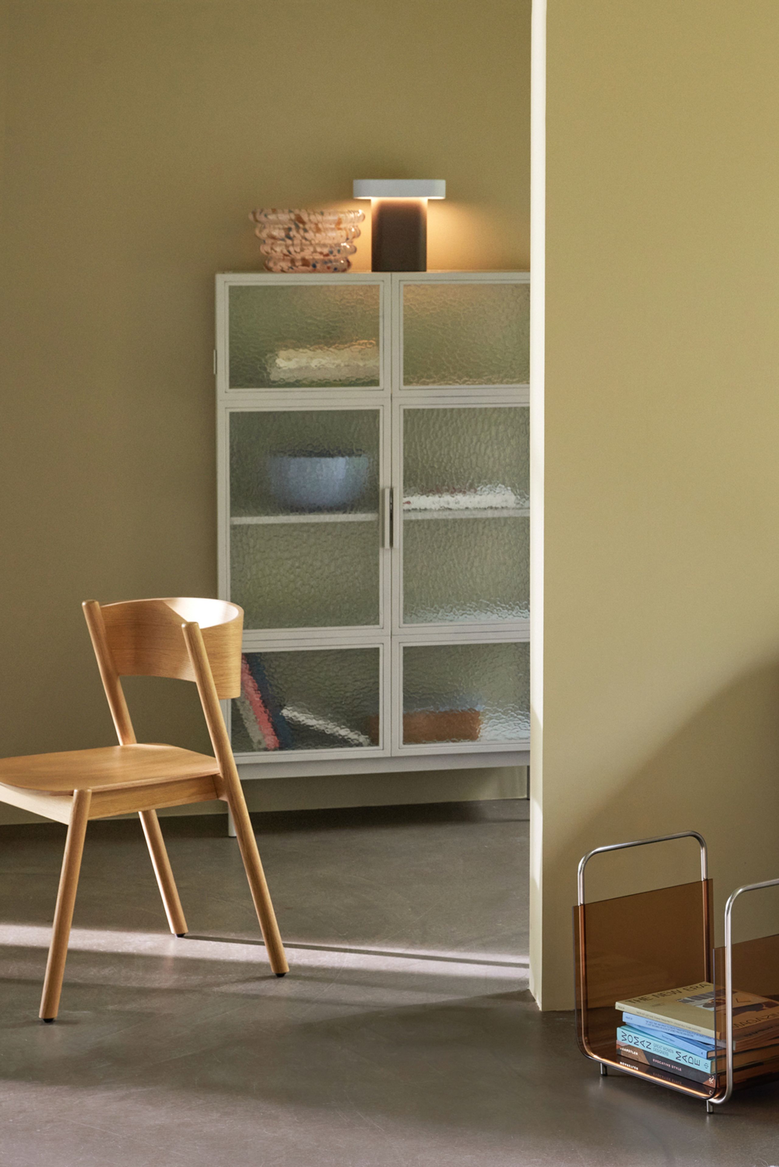 Hübsch - Jídelní židle - Oblique Dining Chair - Natural