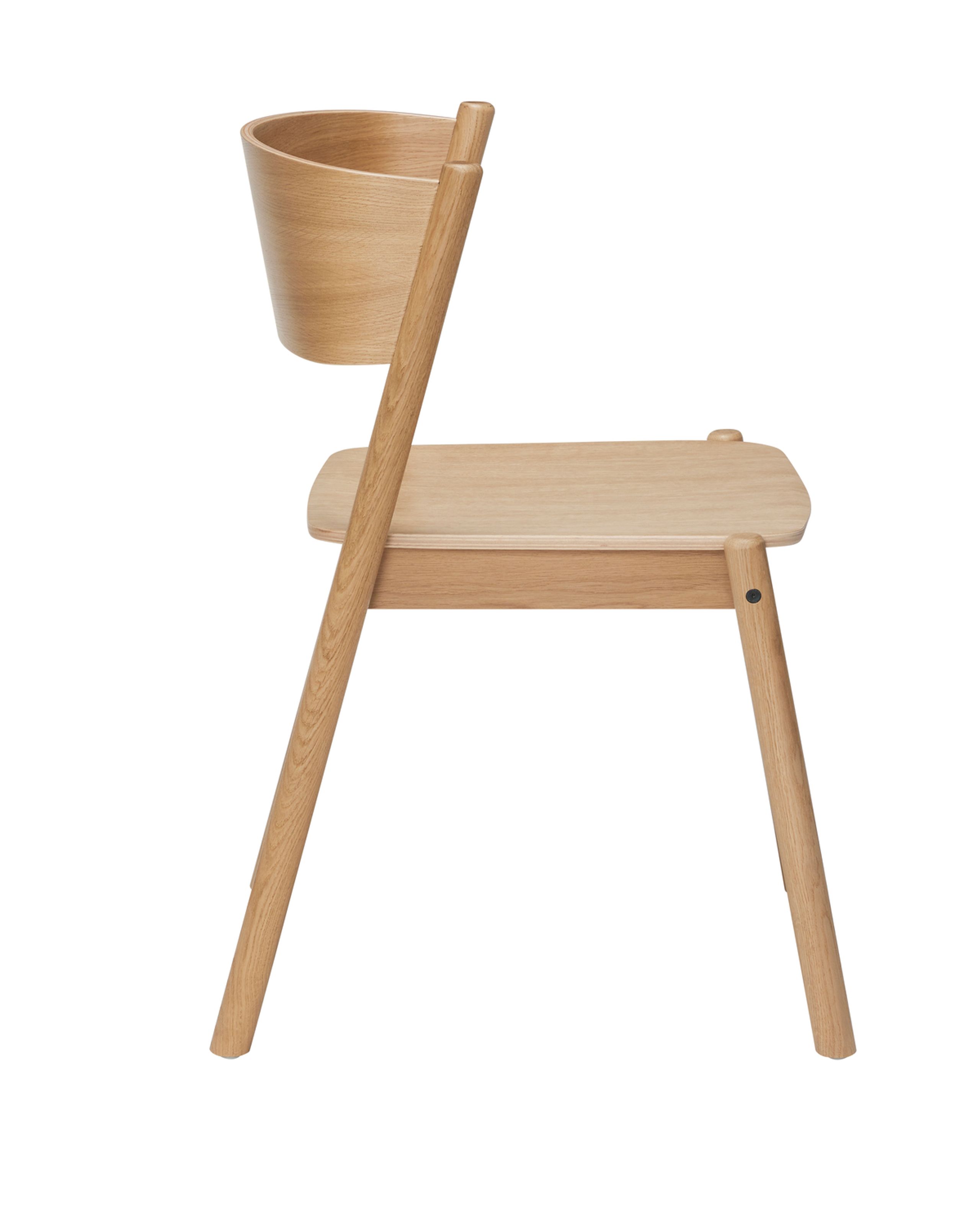 Hübsch - Jídelní židle - Oblique Dining Chair - Natural