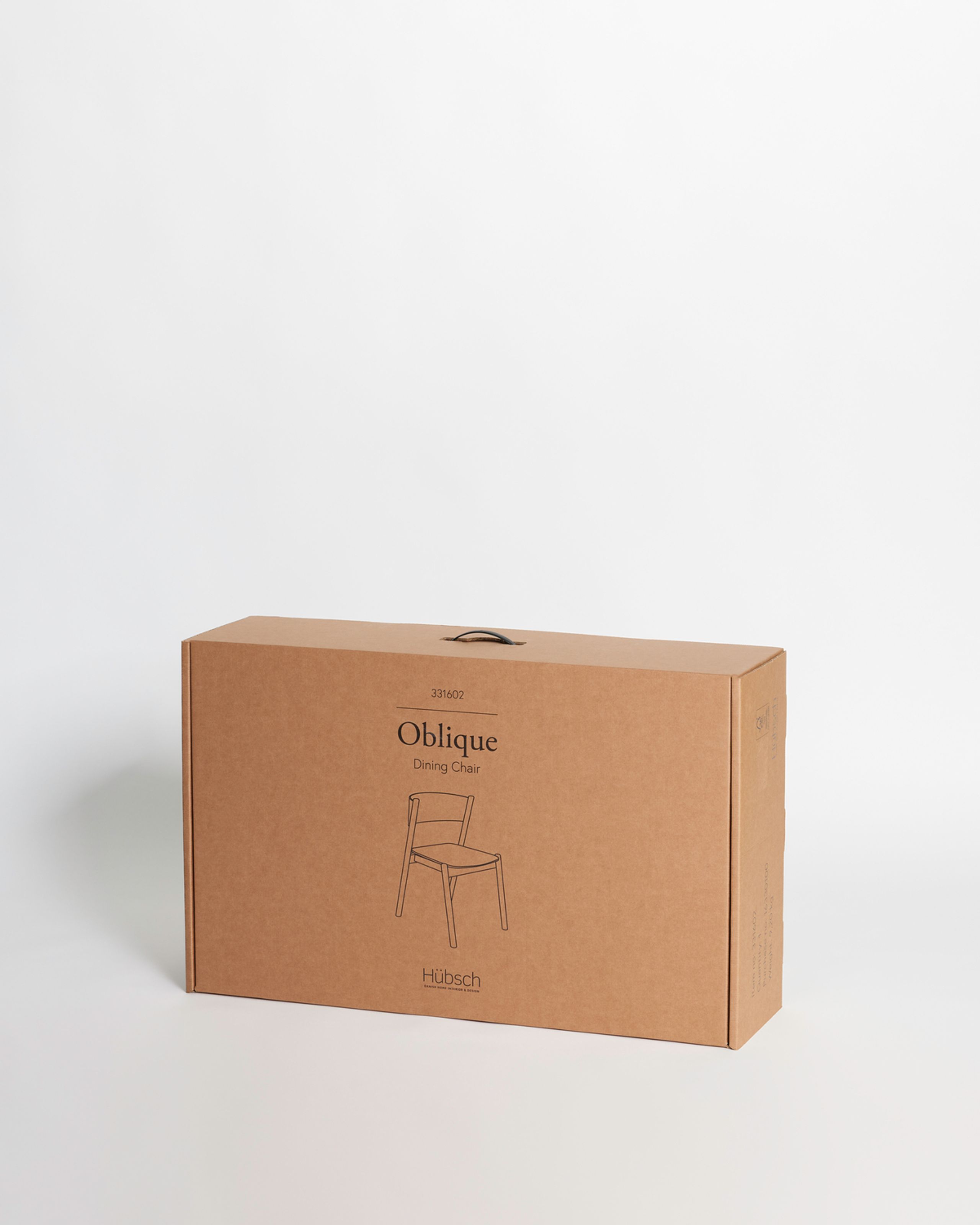 Hübsch - Jídelní židle - Oblique Dining Chair - Natural