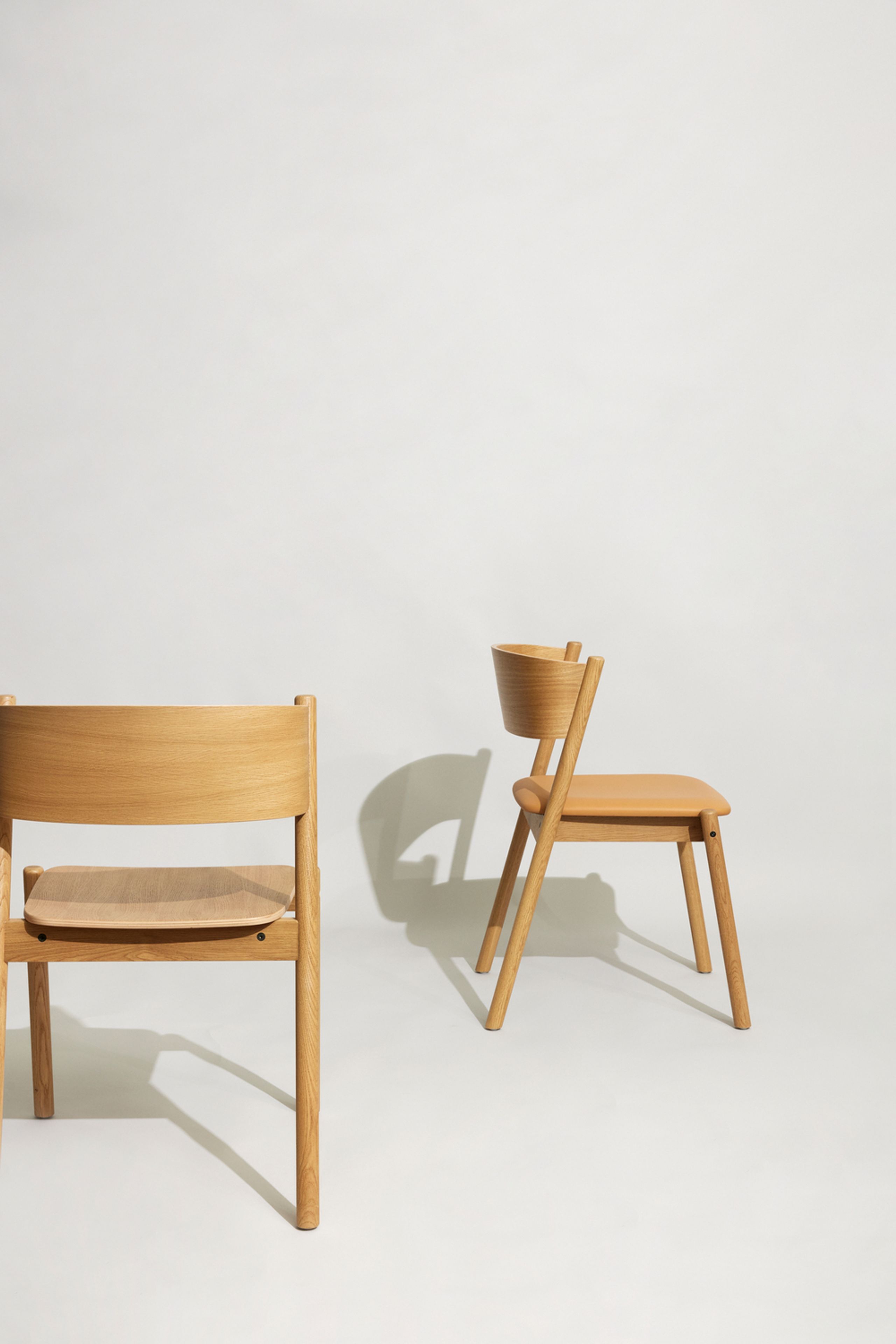 Hübsch - Jídelní židle - Oblique Dining Chair - Natural