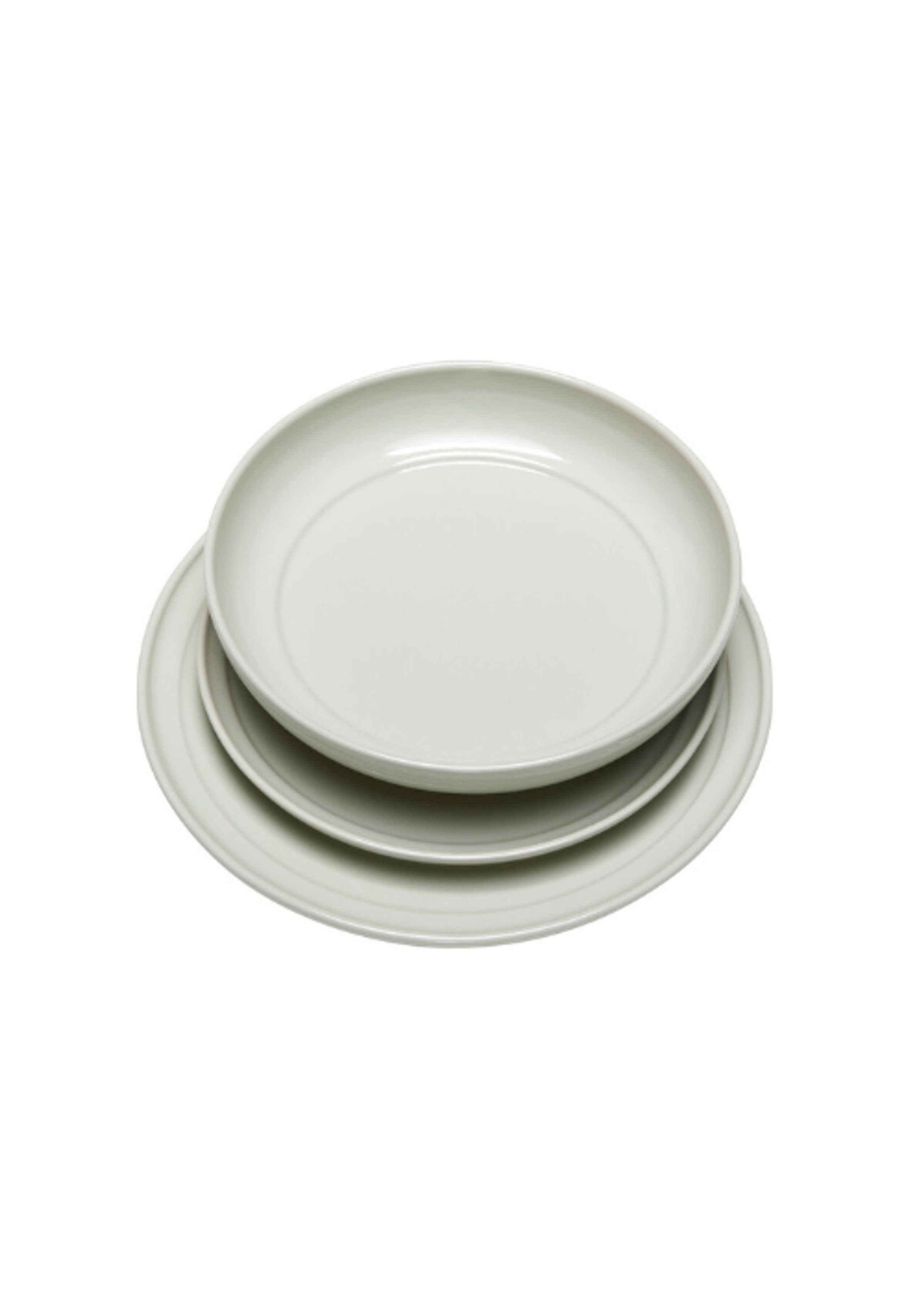 Hübsch - Plate - Amare Dyb Tallerken - Sand