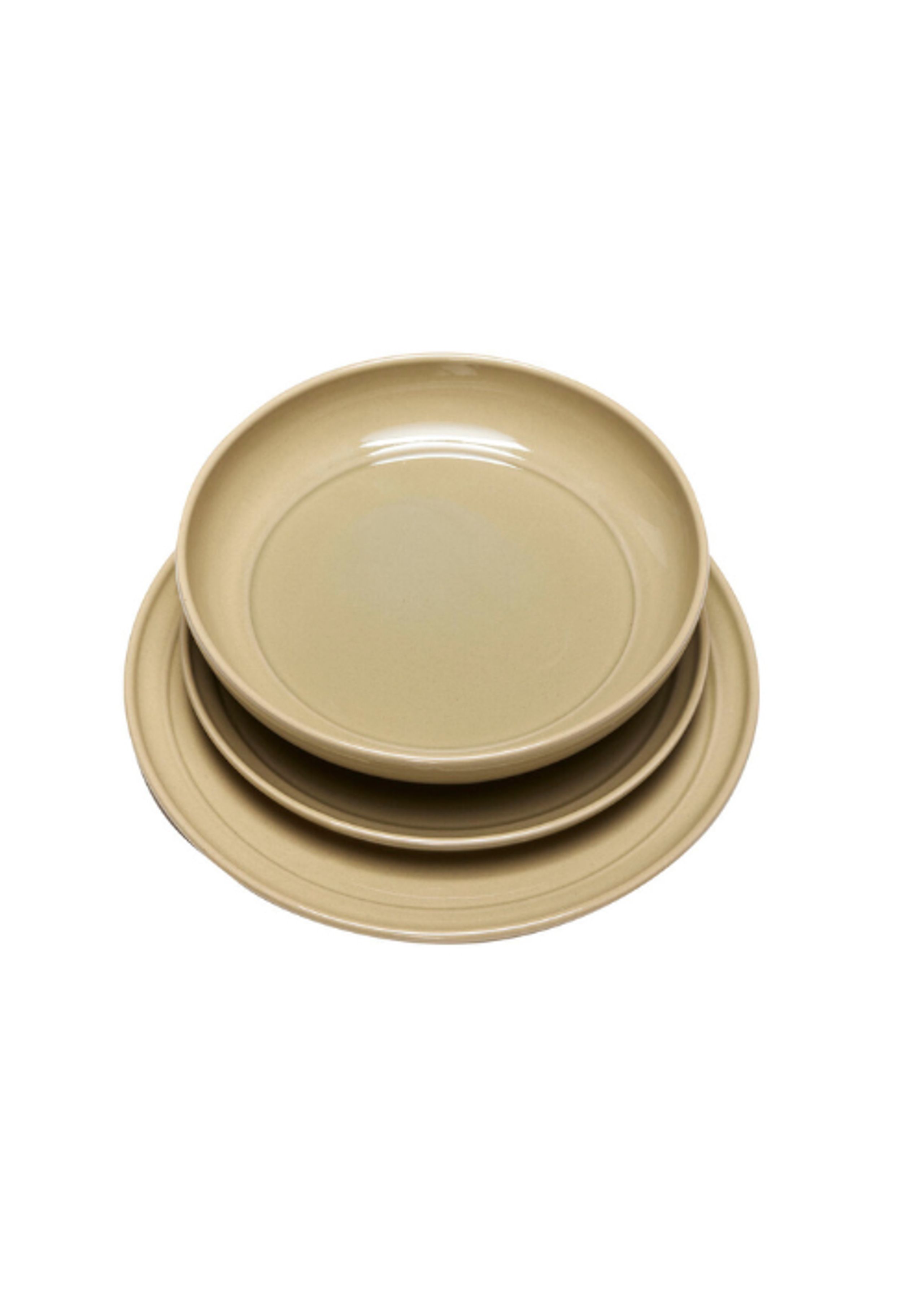 Hübsch - Plate - Amare Middagstallerken - Brown