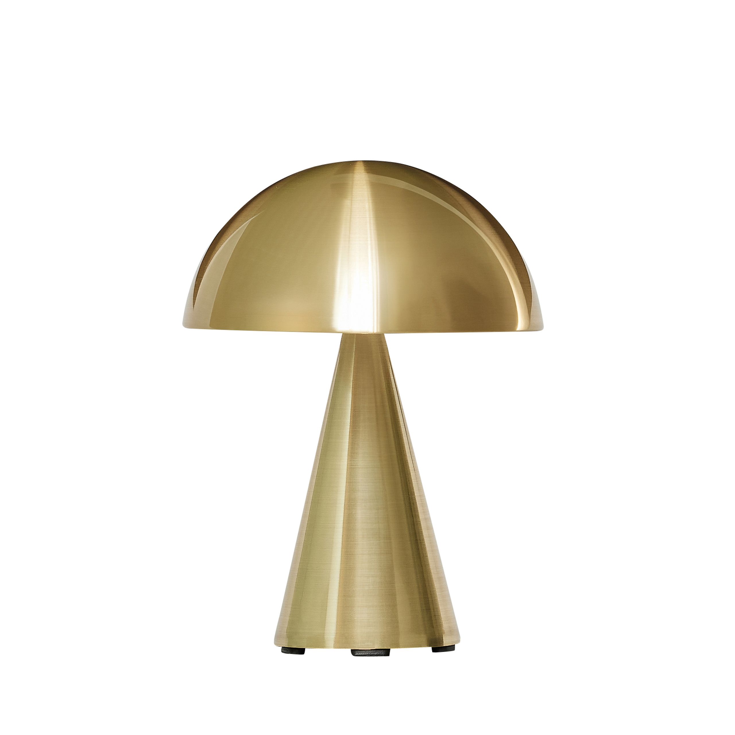 Hübsch - Lámpara portátil - Mush Portable Lamp - Brass colored