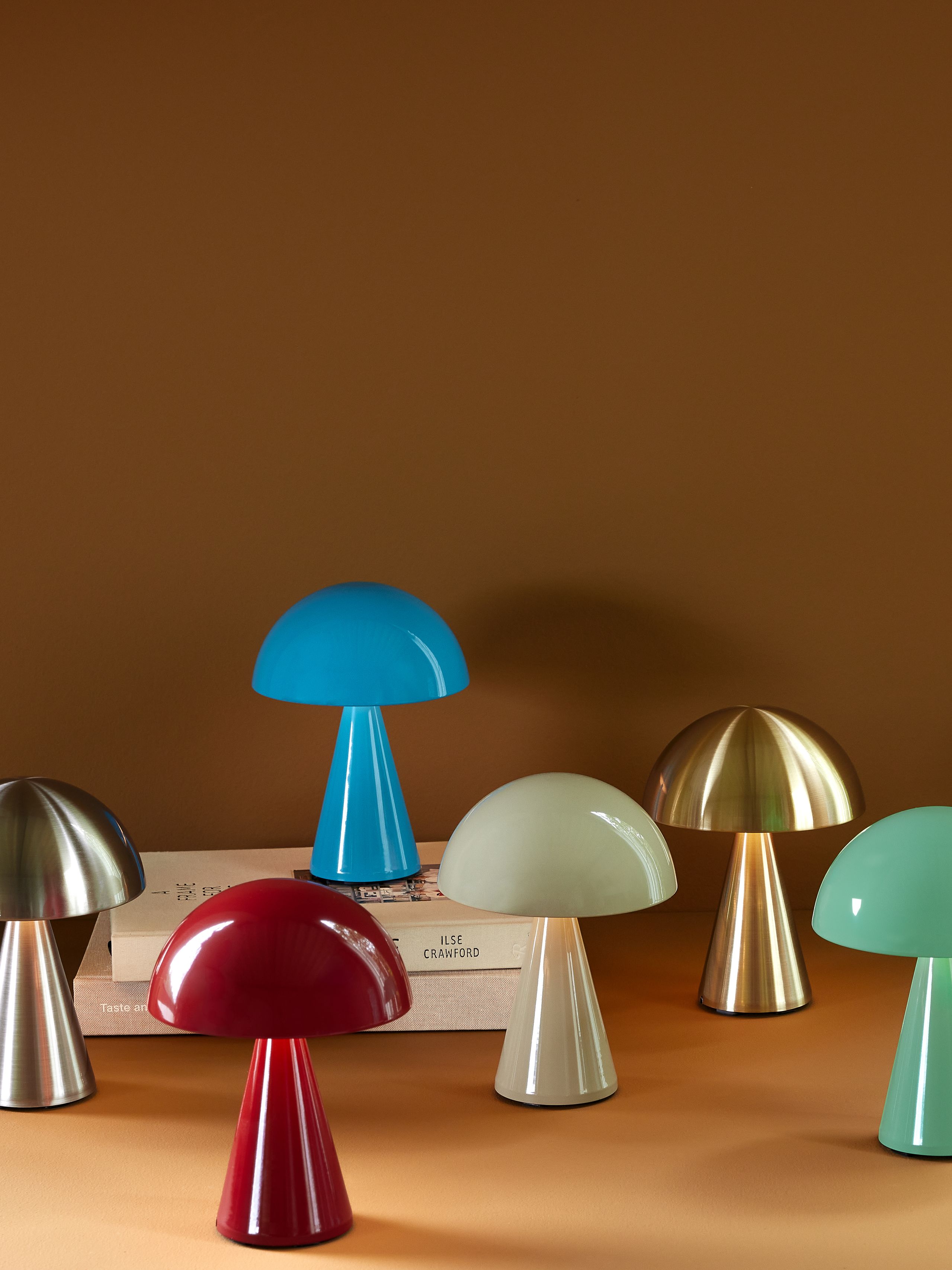 Hübsch - Trådløs lampe - Mush Portable Lamp - Sand