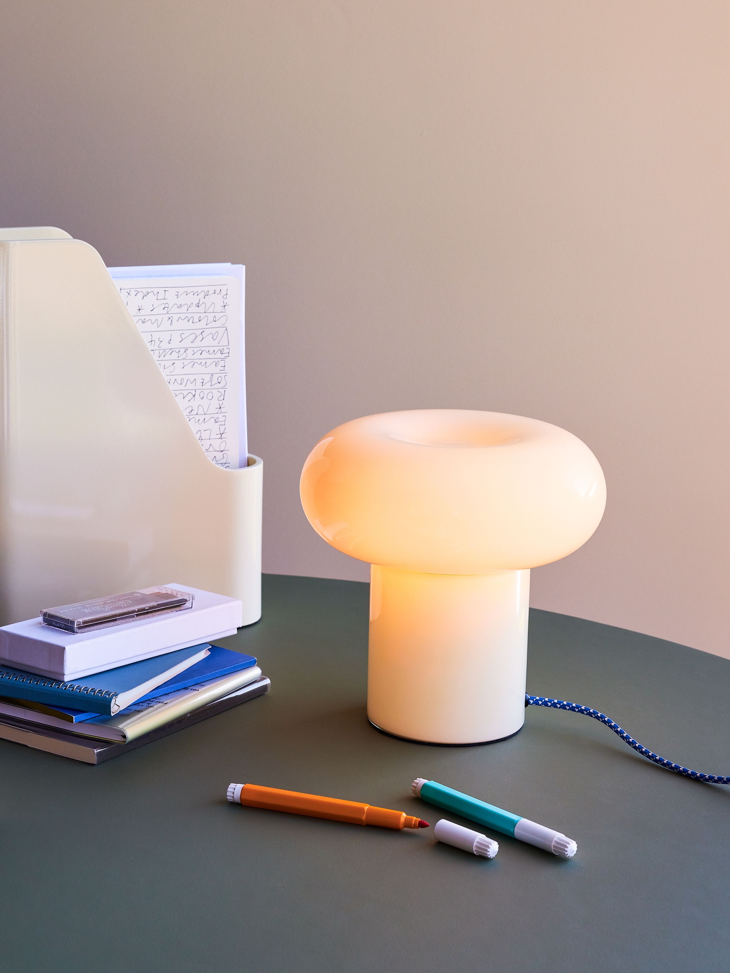Hübsch - Table Lamp - Hues Table Lamp - Light green