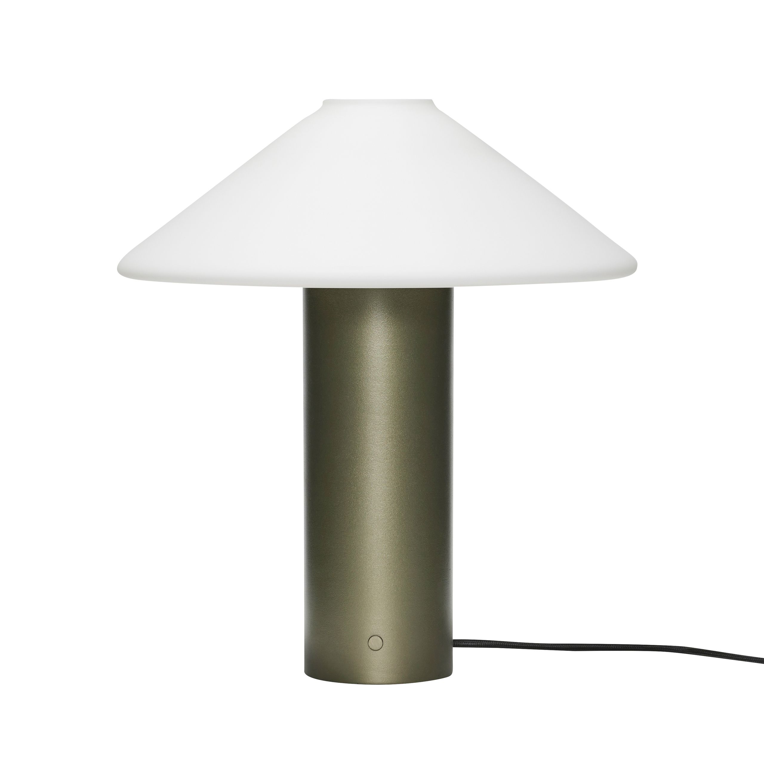 Hübsch - Table Lamp - Orbit Bordlampe - Mørkegrøn