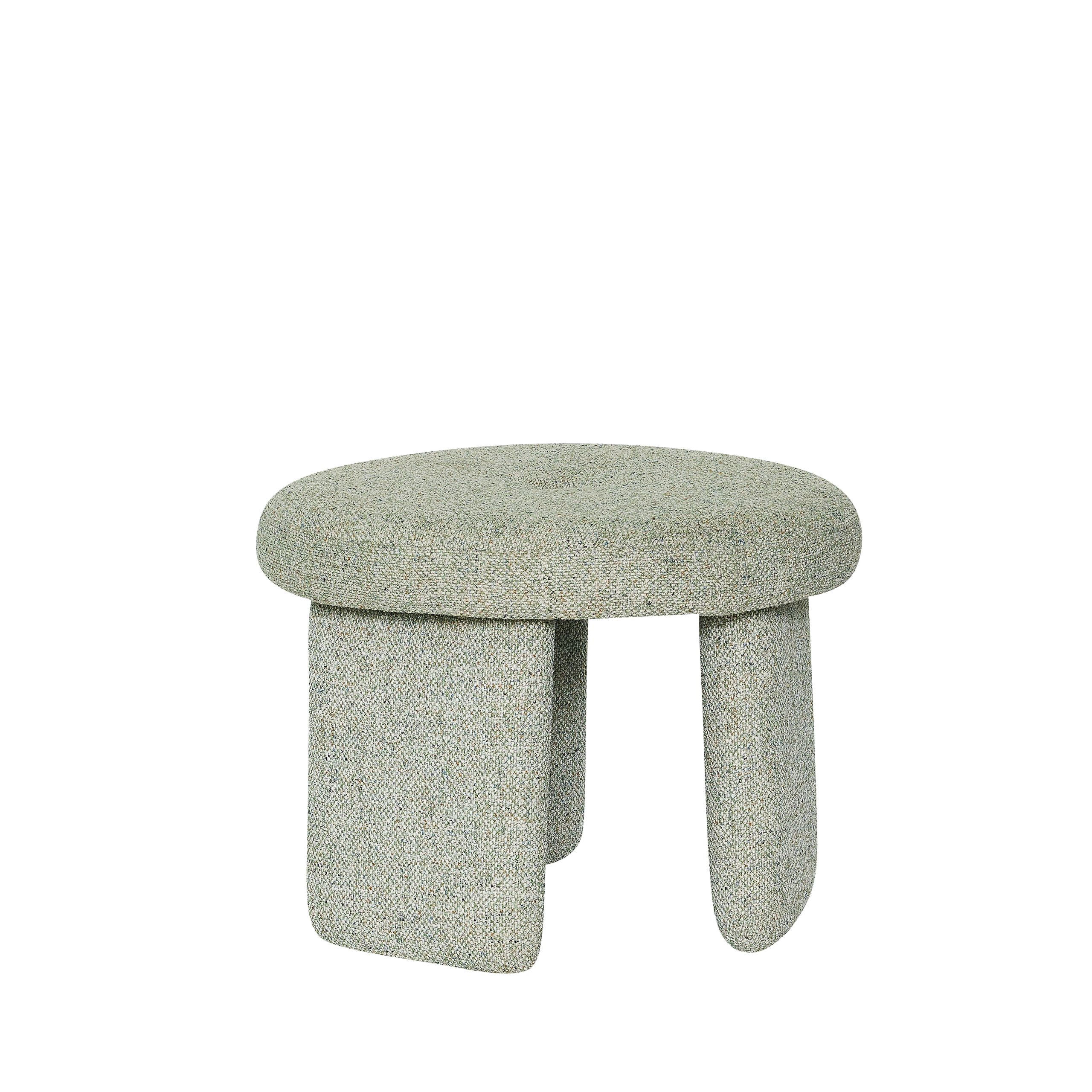 Hübsch - Puf - Rocco Pouffe - Light green