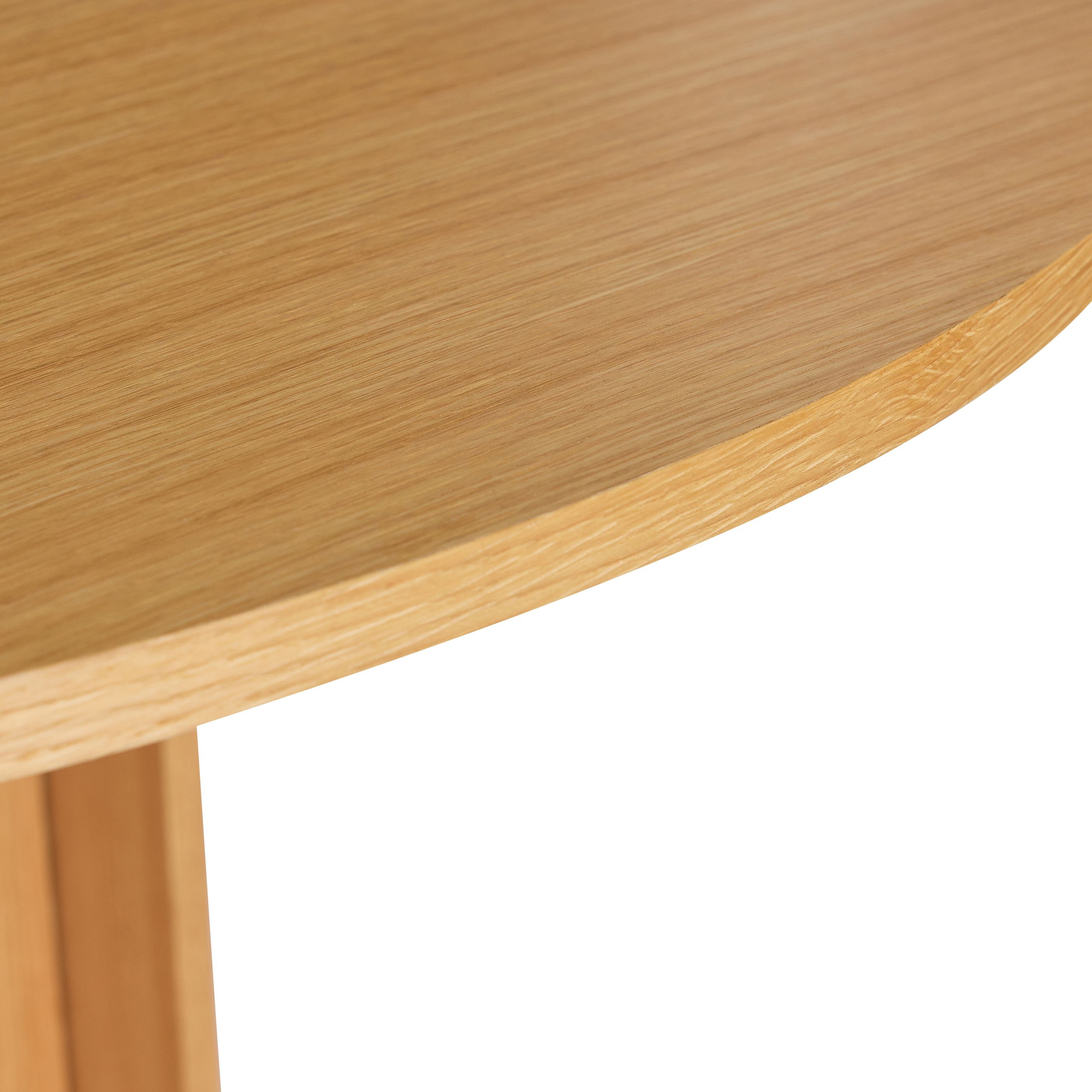 Hübsch - Spisebord - Straight Dining Table Round - Natural