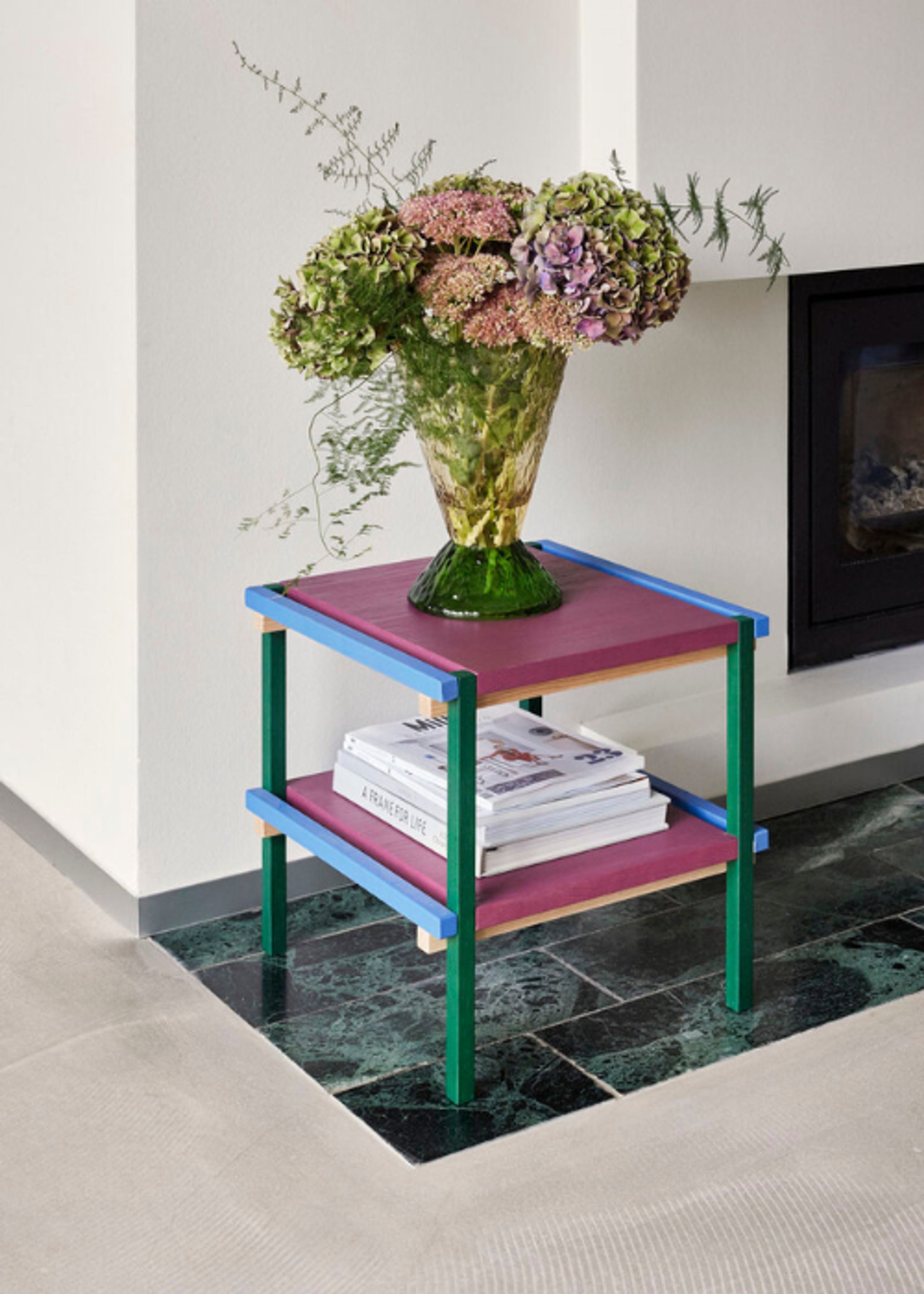 Hübsch - Vase - Abyss Vase - Brown/Dark Green