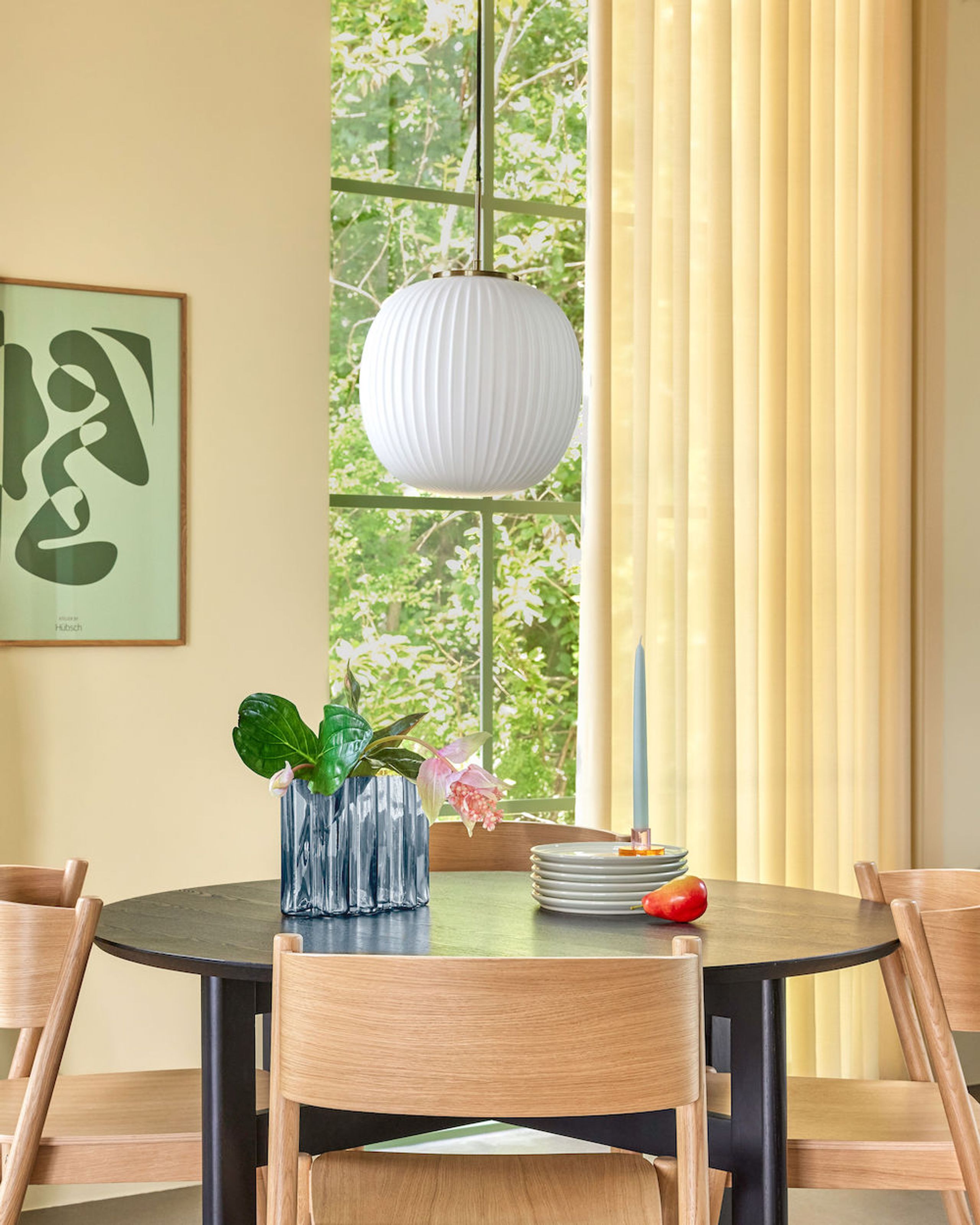 Hübsch - Vaso - Umber Vase - Blå