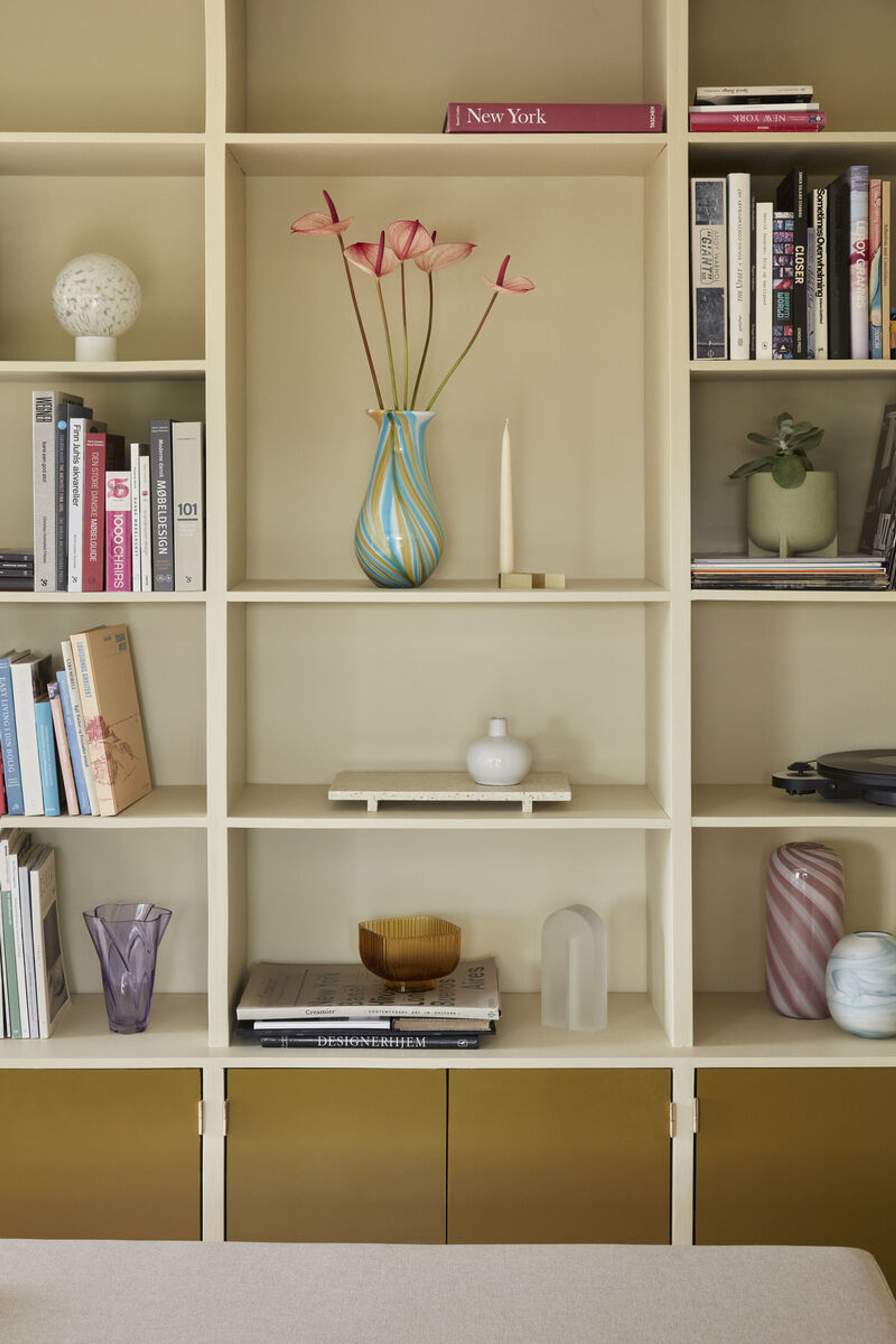 Hübsch - Vase - Multicolour Vase - Blue