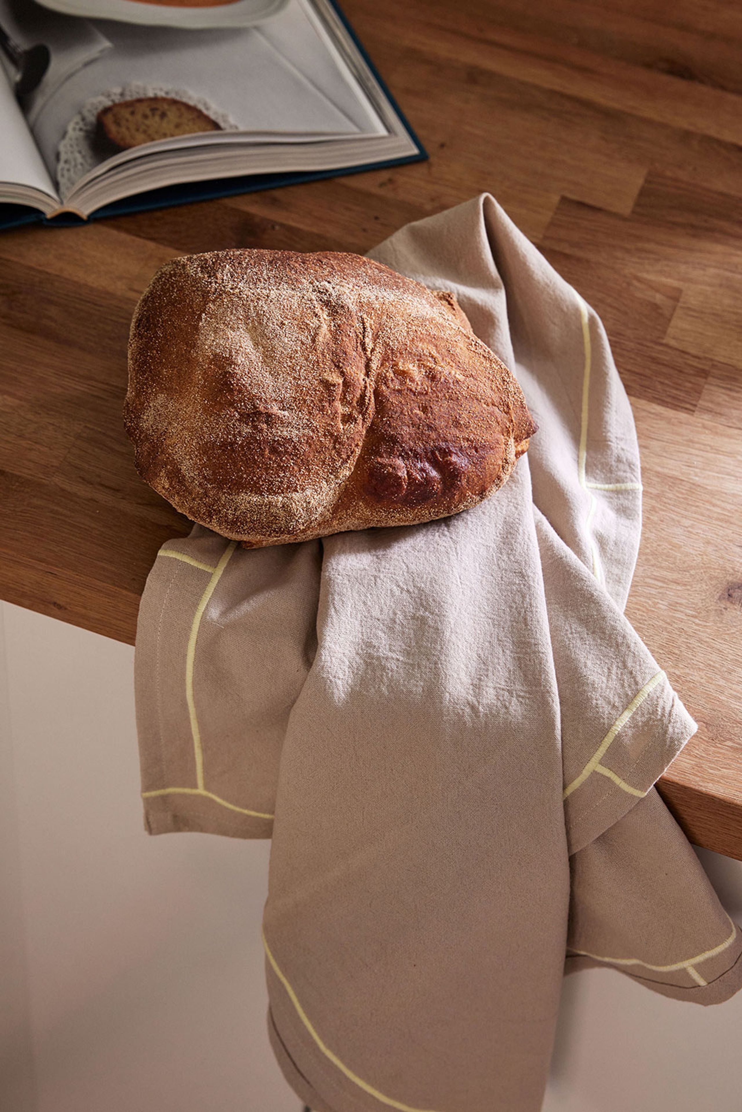 Hübsch - Torchon - Easypeasy Tea Towel - Marron/violet