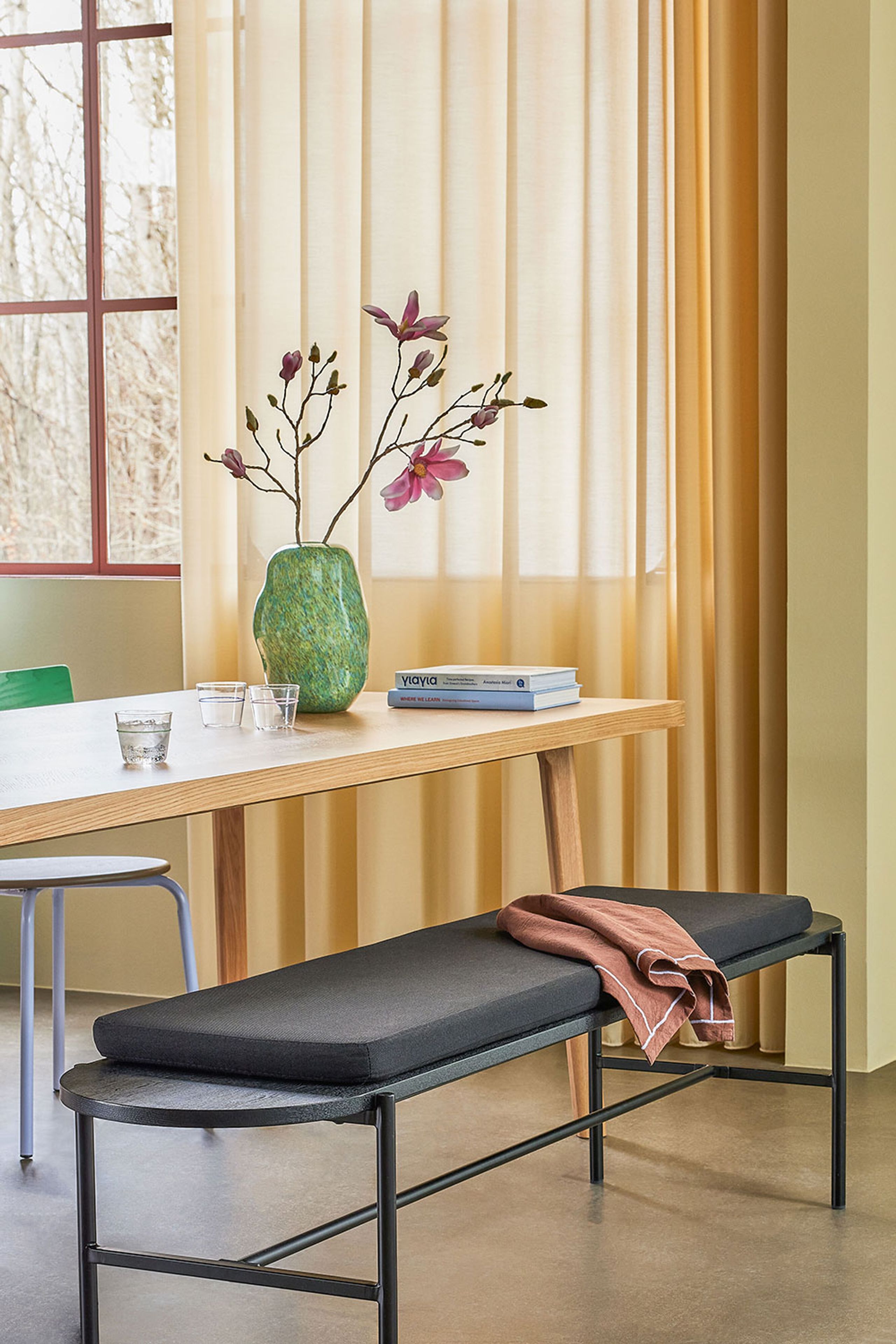 Hübsch - Torchon - Easypeasy Tea Towel - Marron/violet