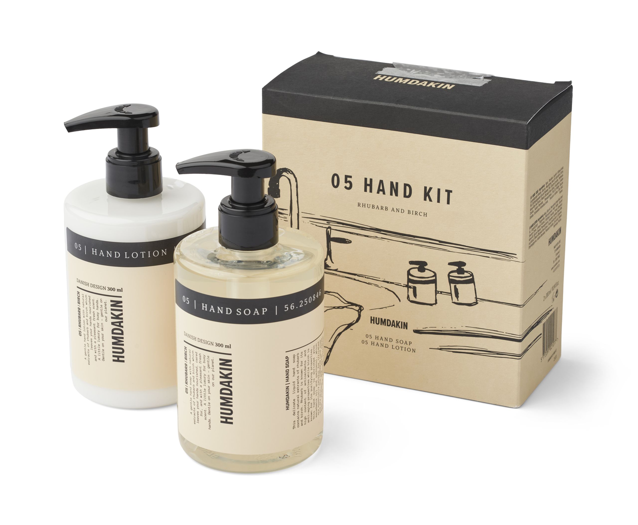 Humdakin - Crème pour les mains - Hand Care Kit - 05 Rhubarb & Birch