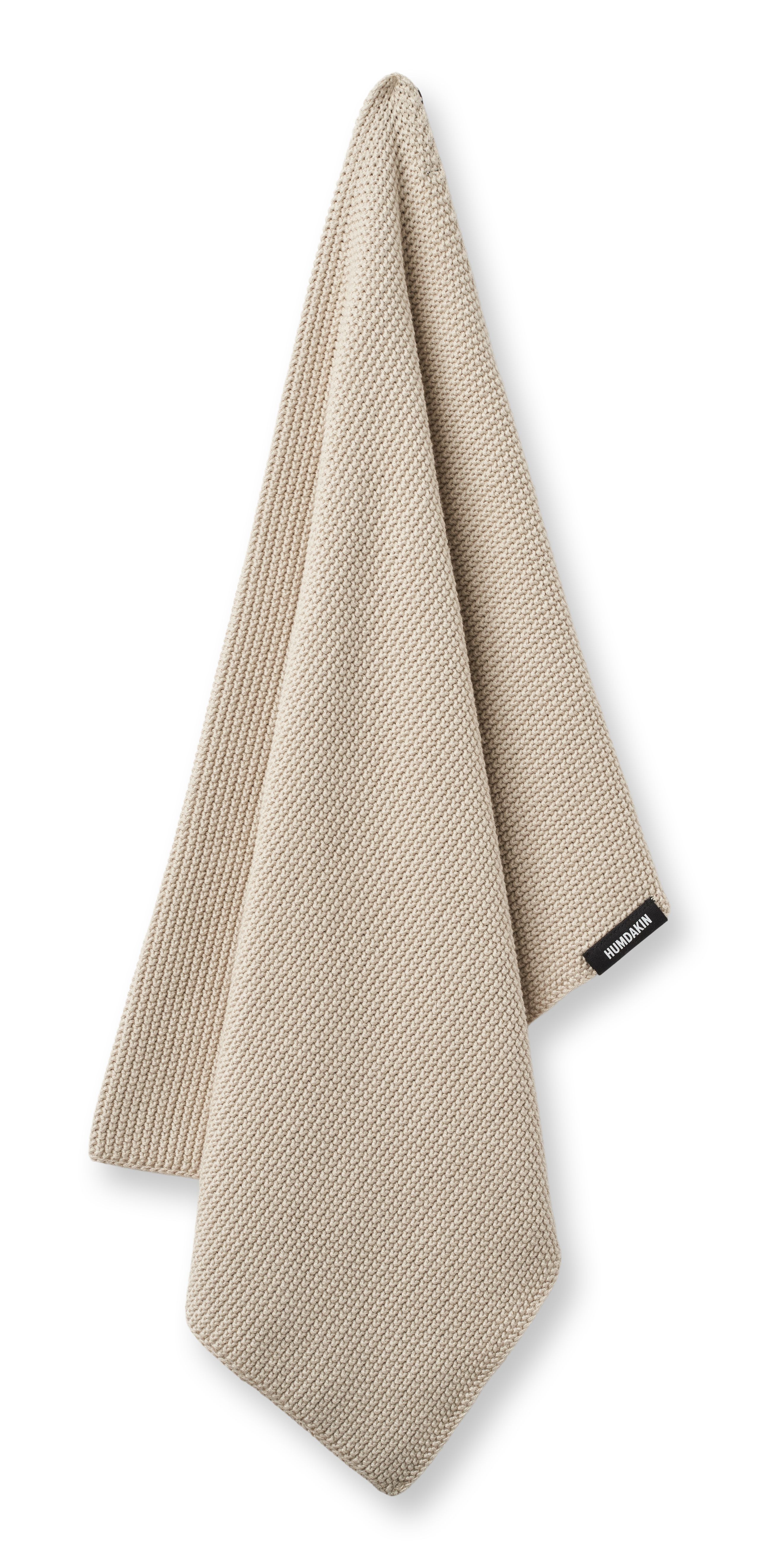 Humdakin - Håndklæde - Knitted kitchen towel - 01 Light Stone