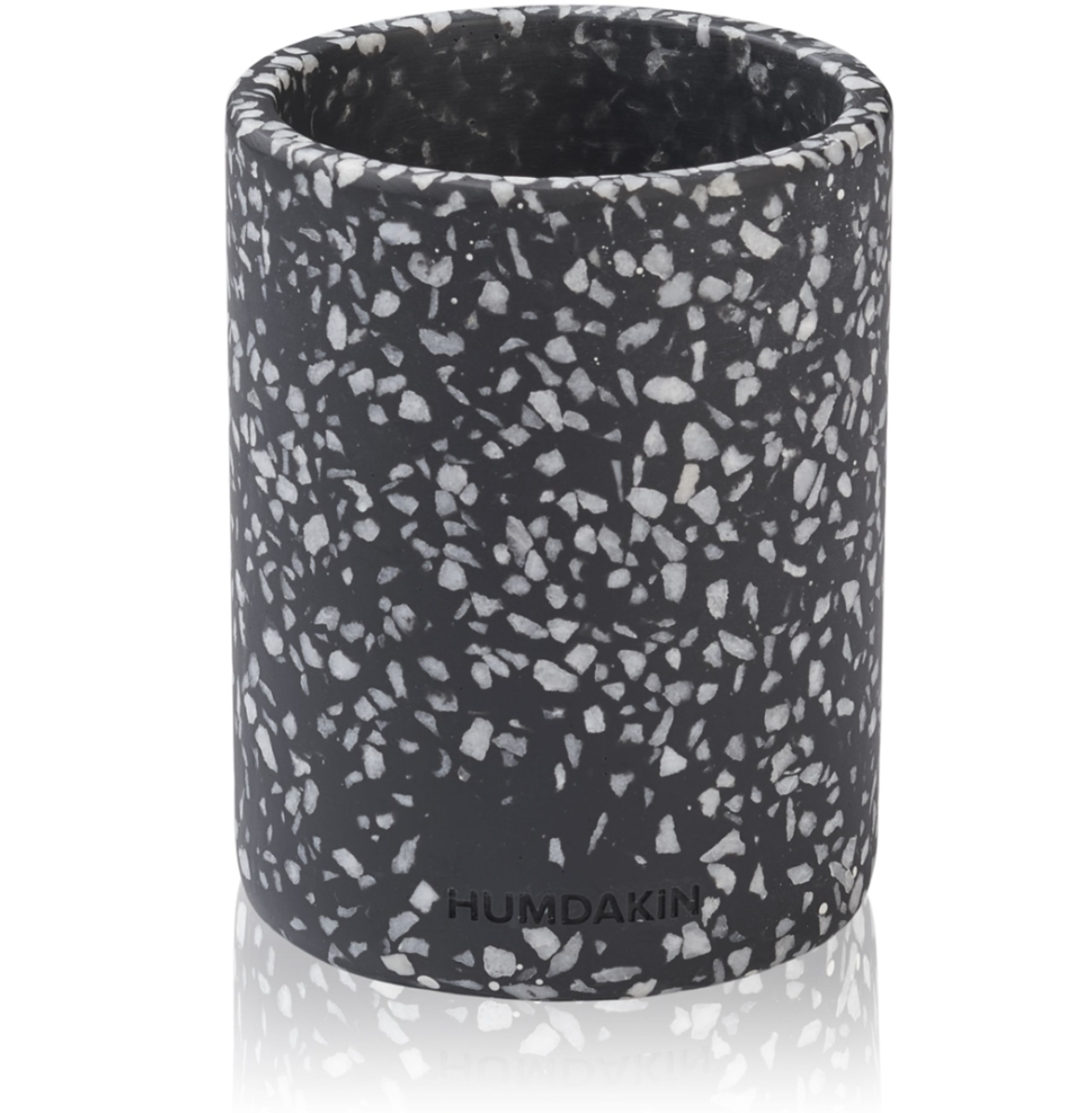 Humdakin - Vase - Lucca Terrazzo Vase with Lid - 115 Black