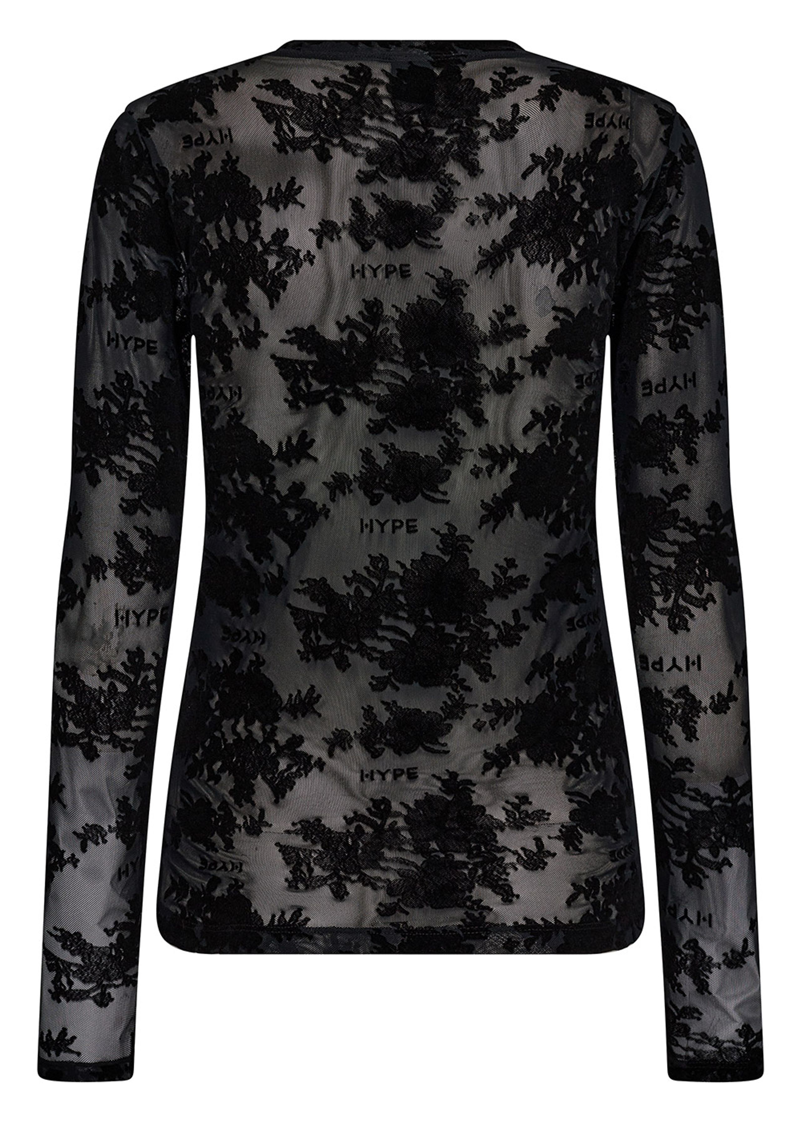 Hype The Detail - Camicetta - Lace blouse - Black