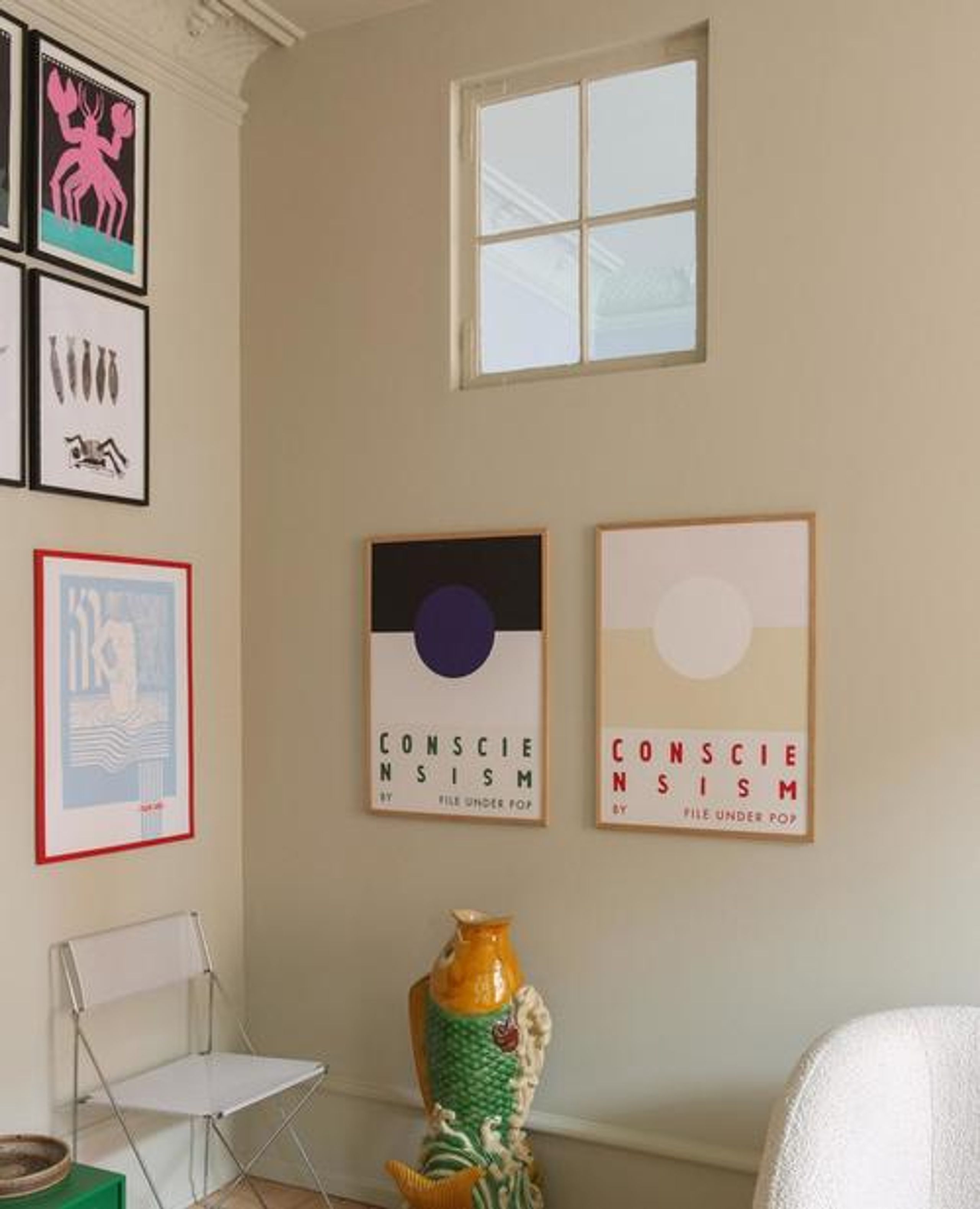 If Walls Could Talk - Poster - STUDIO AARHUS - Soft blue lake