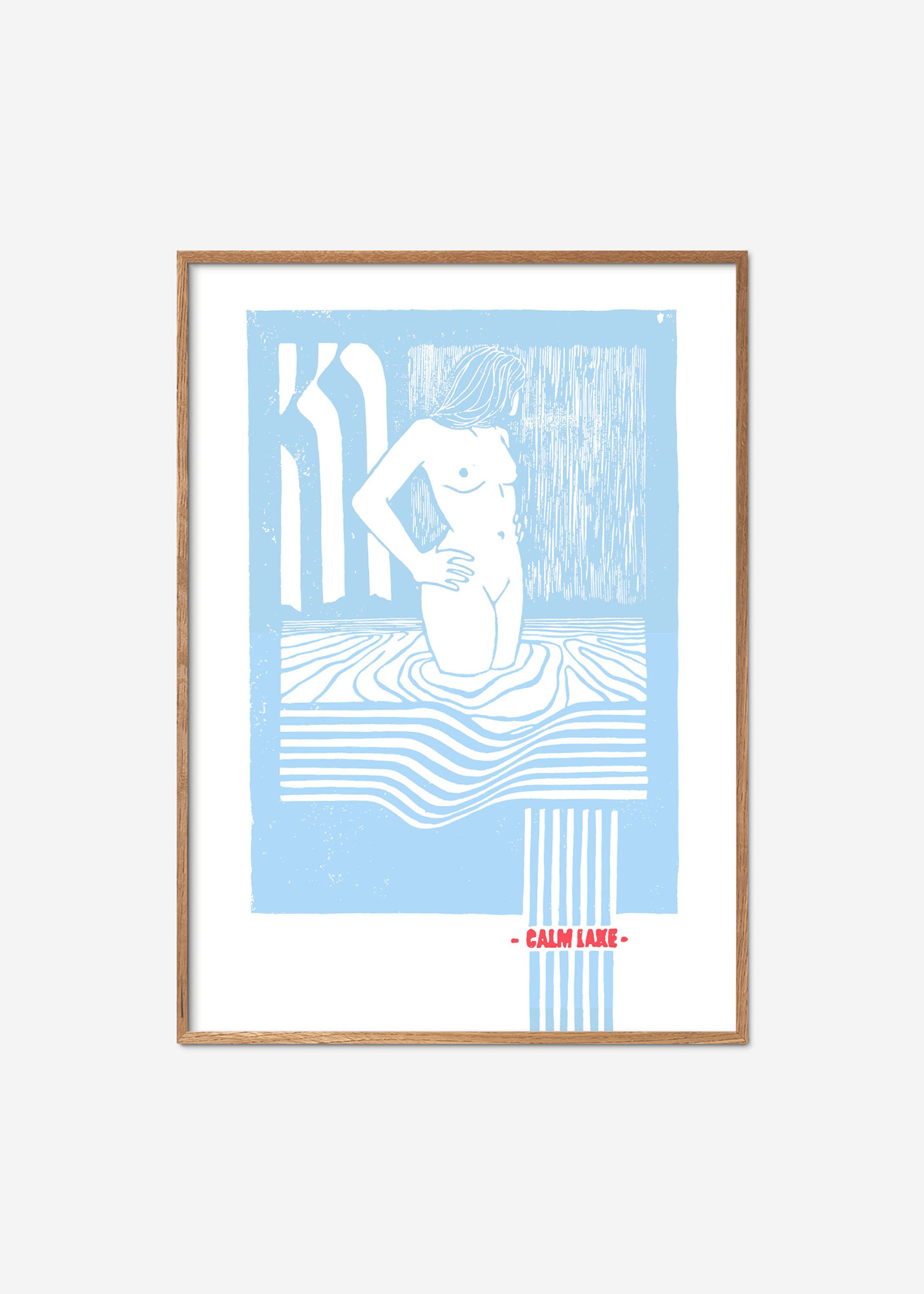 If Walls Could Talk - Poster - STUDIO AARHUS - Soft blue lake