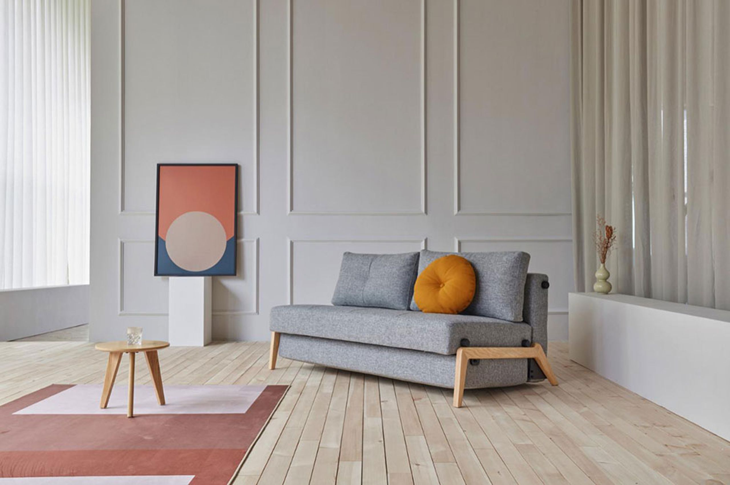 Innovation Living - Soffa - Cubed 160 Wood Sofa Bed - 581