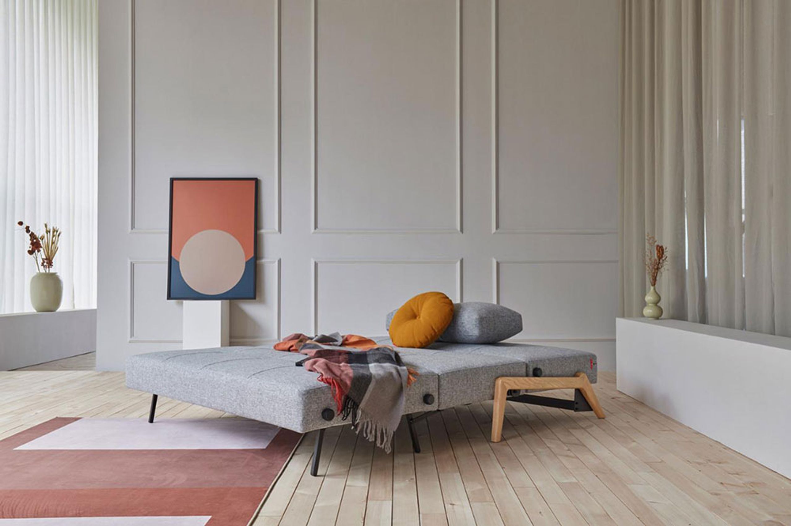 Innovation Living - Soffa - Cubed 160 Wood Sofa Bed - 581