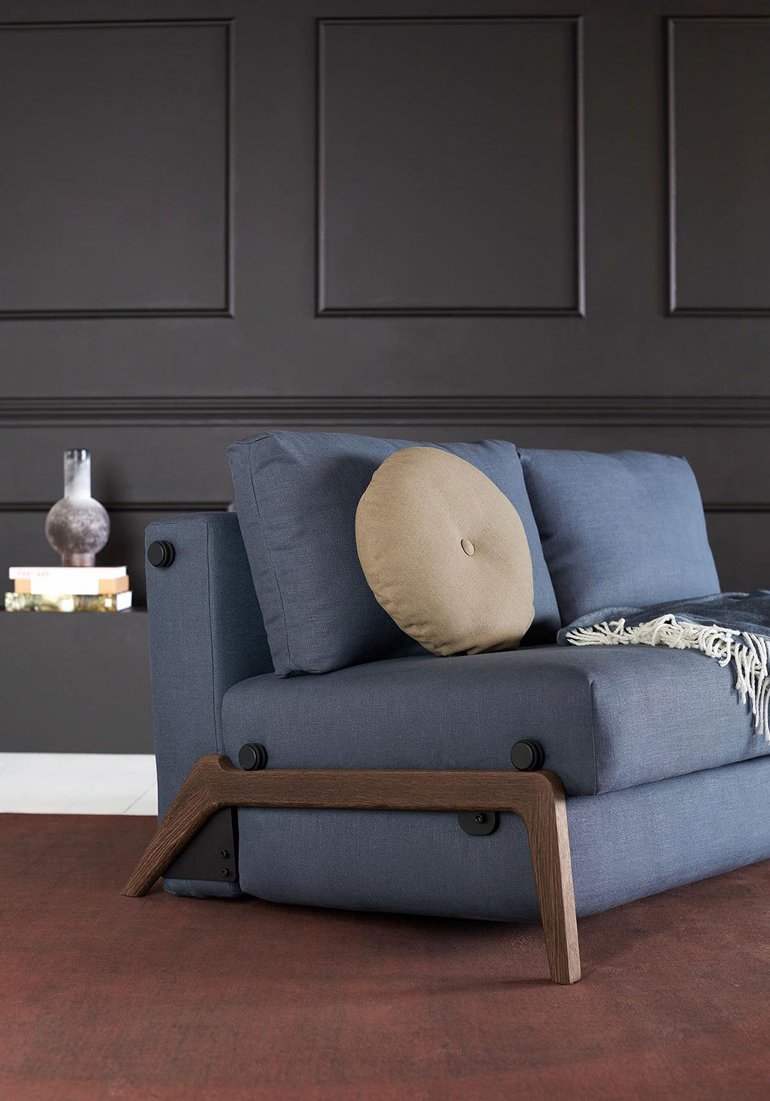 Innovation Living - Sofa - ILB 500 140 Sofa Bed Smoked Oak - Black Label - 860