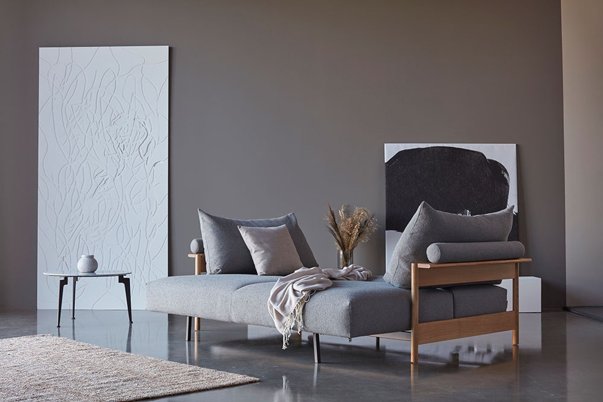 Innovation Living - Kanapa - Malloy Wood Sofa Bed - 579