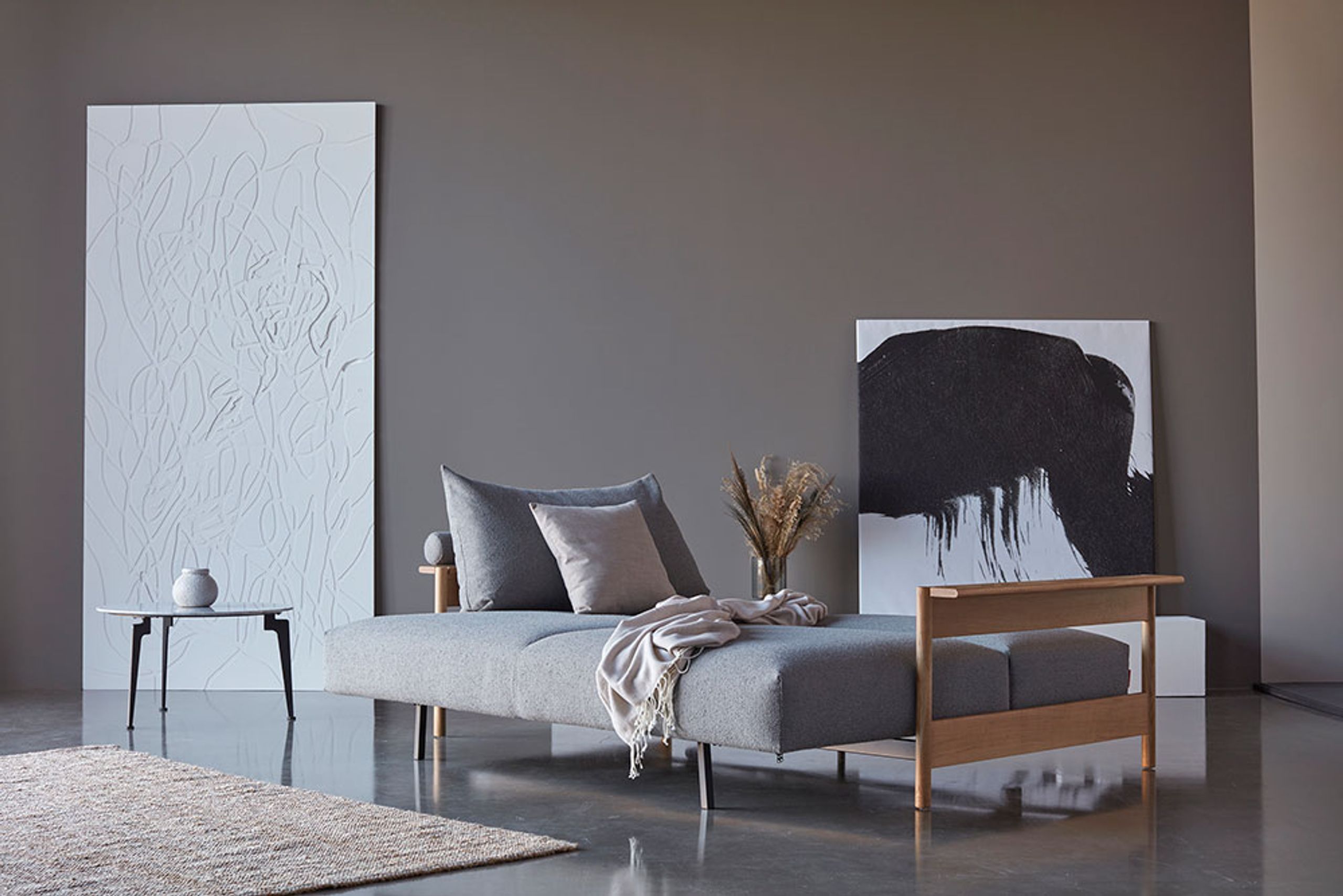 Innovation Living - Kanapa - Malloy Wood Sofa Bed - 579